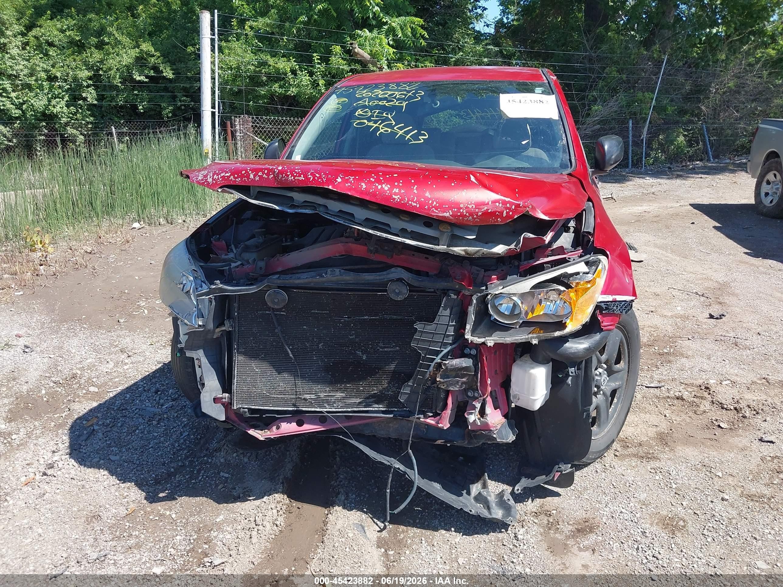 2008 Toyota Rav4 Base V6 Red vin: JTMBK33V885046413