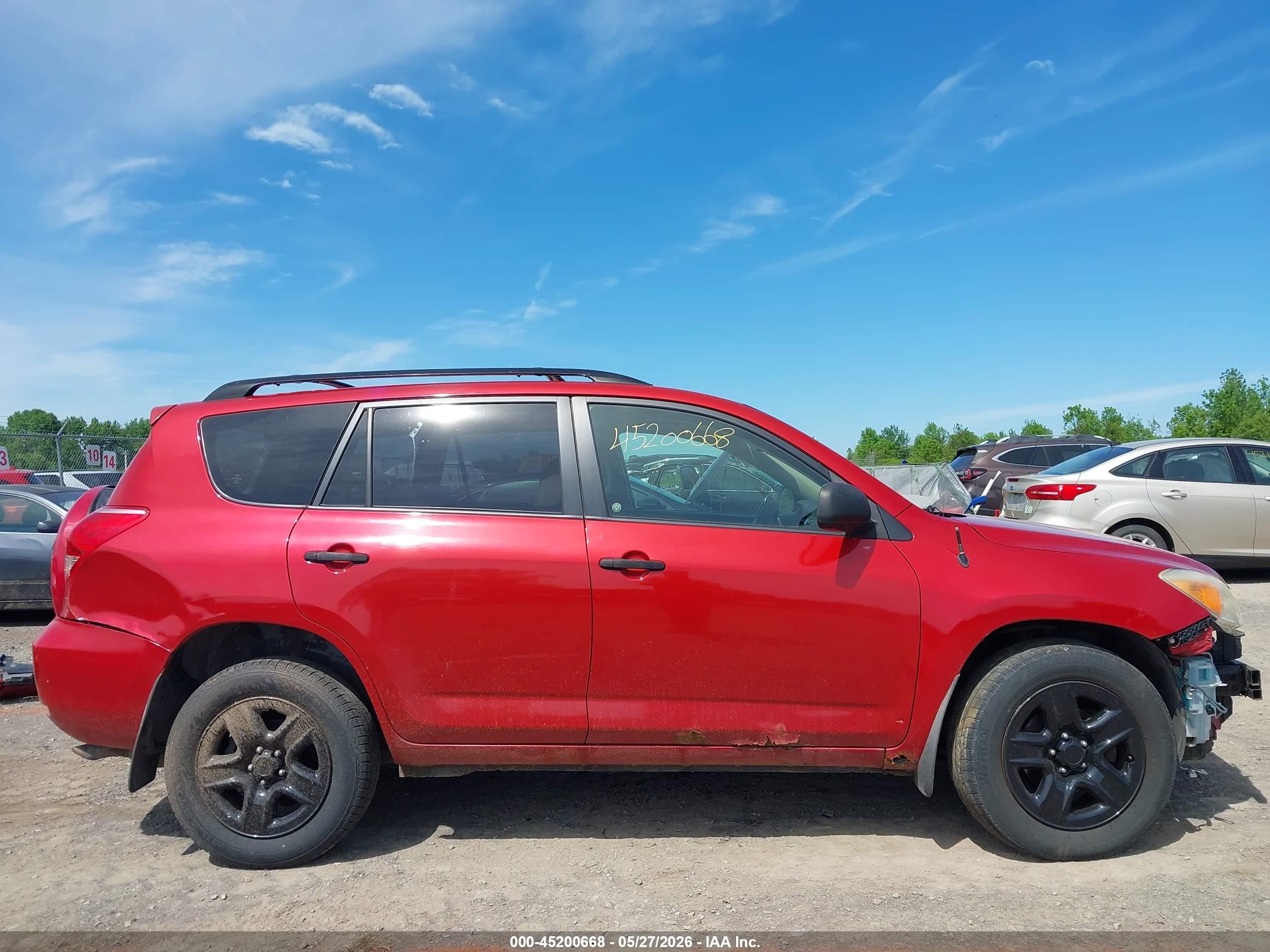 2008 Toyota Rav4 Base V6 Красный vin: JTMBK33V886037138