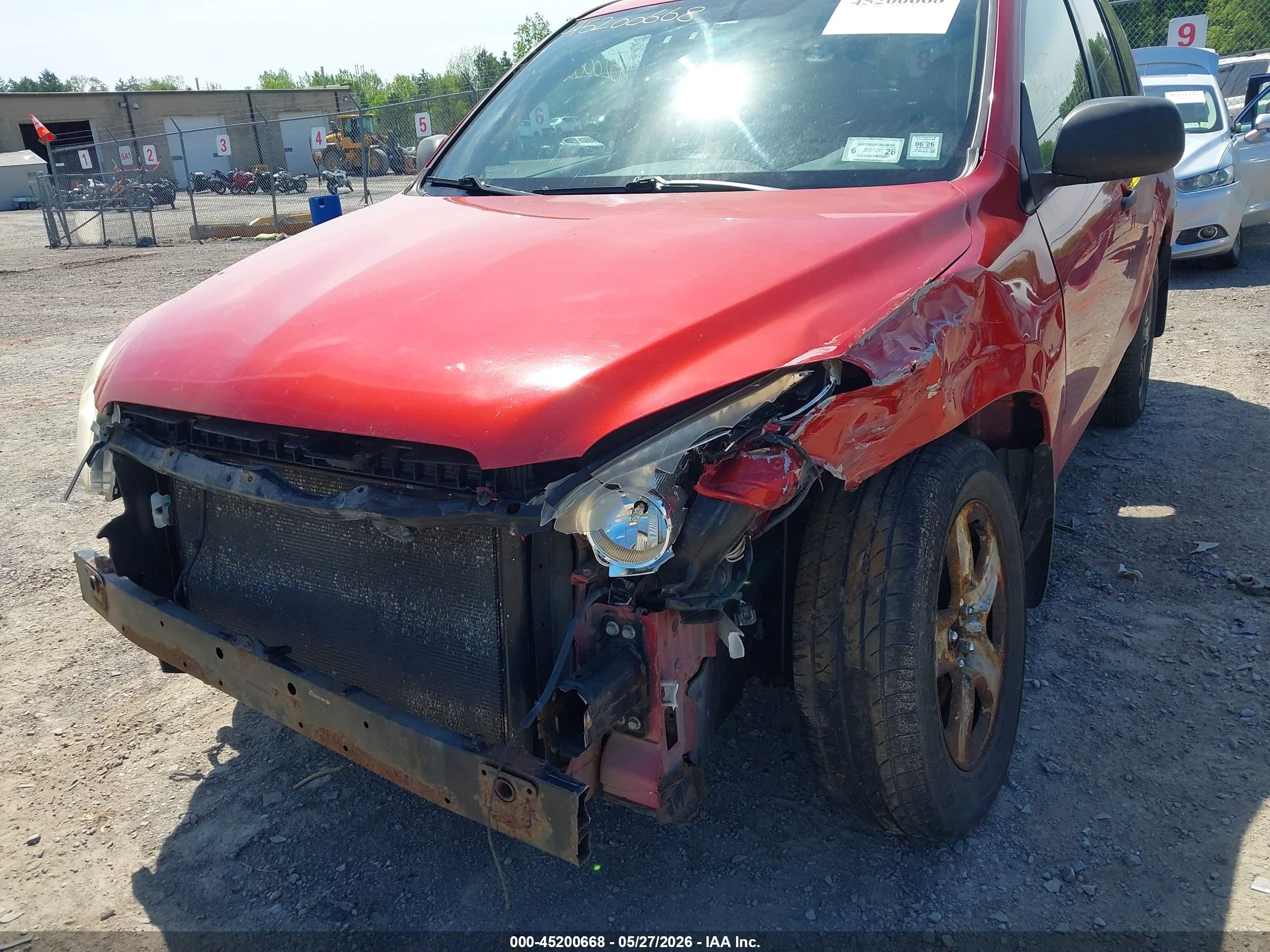 2008 Toyota Rav4 Base V6 Красный vin: JTMBK33V886037138