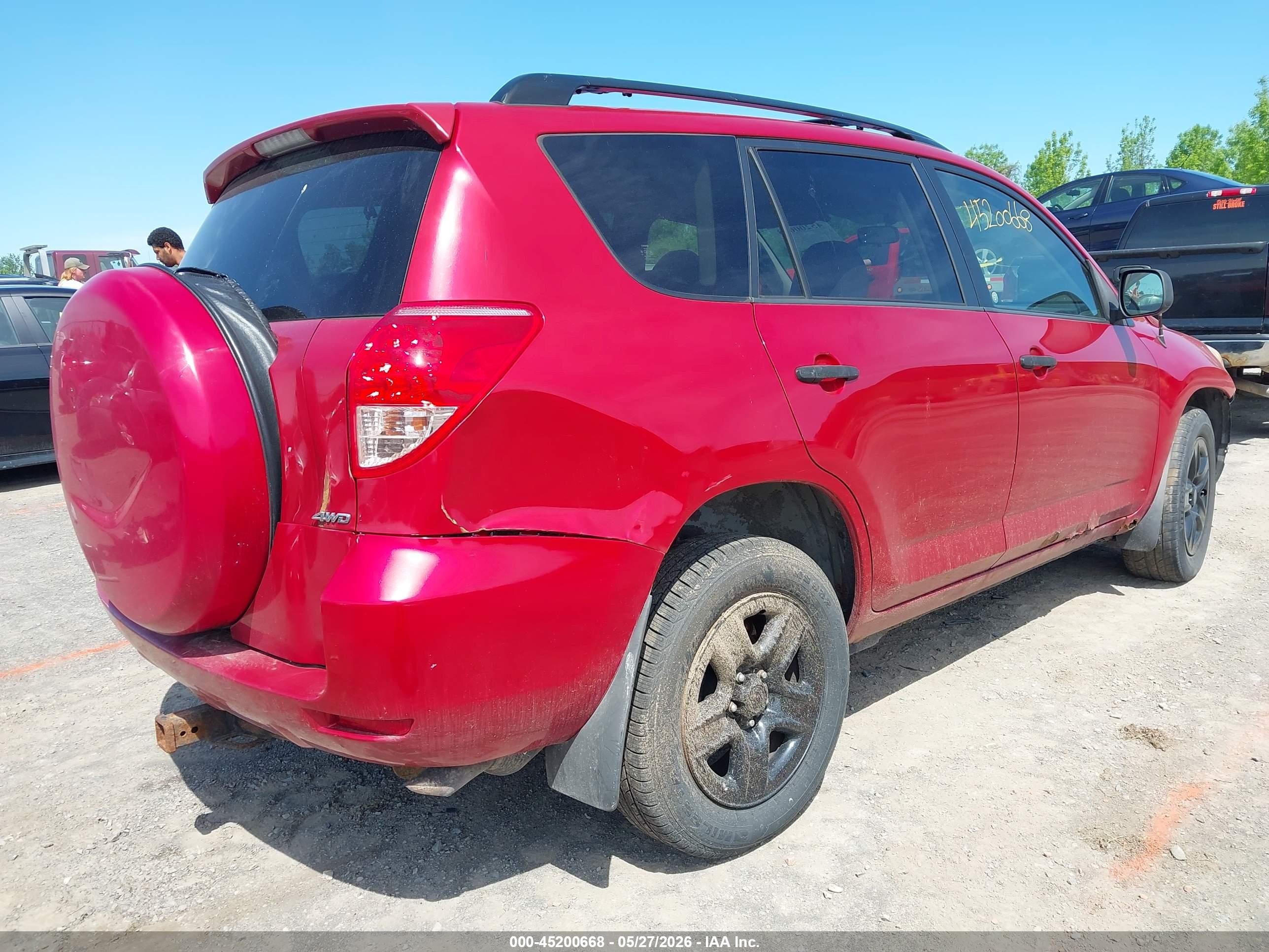 2008 Toyota Rav4 Base V6 Красный vin: JTMBK33V886037138