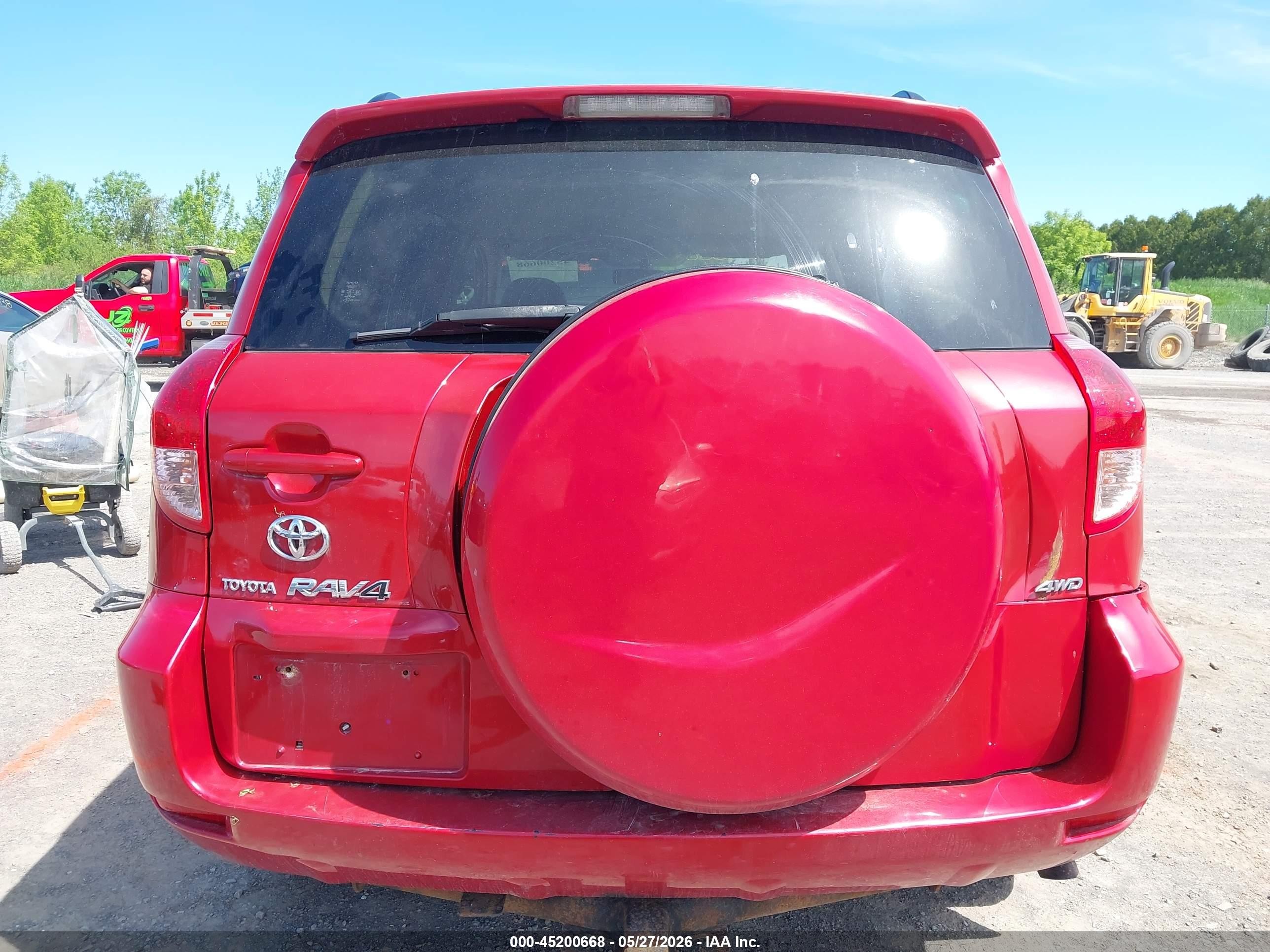 2008 Toyota Rav4 Base V6 Красный vin: JTMBK33V886037138