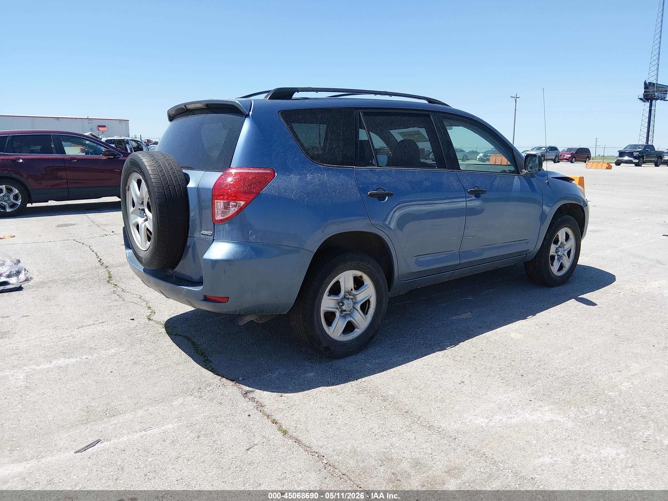 2007 Toyota Rav4 Base V6 Blue vin: JTMBK33V976027846