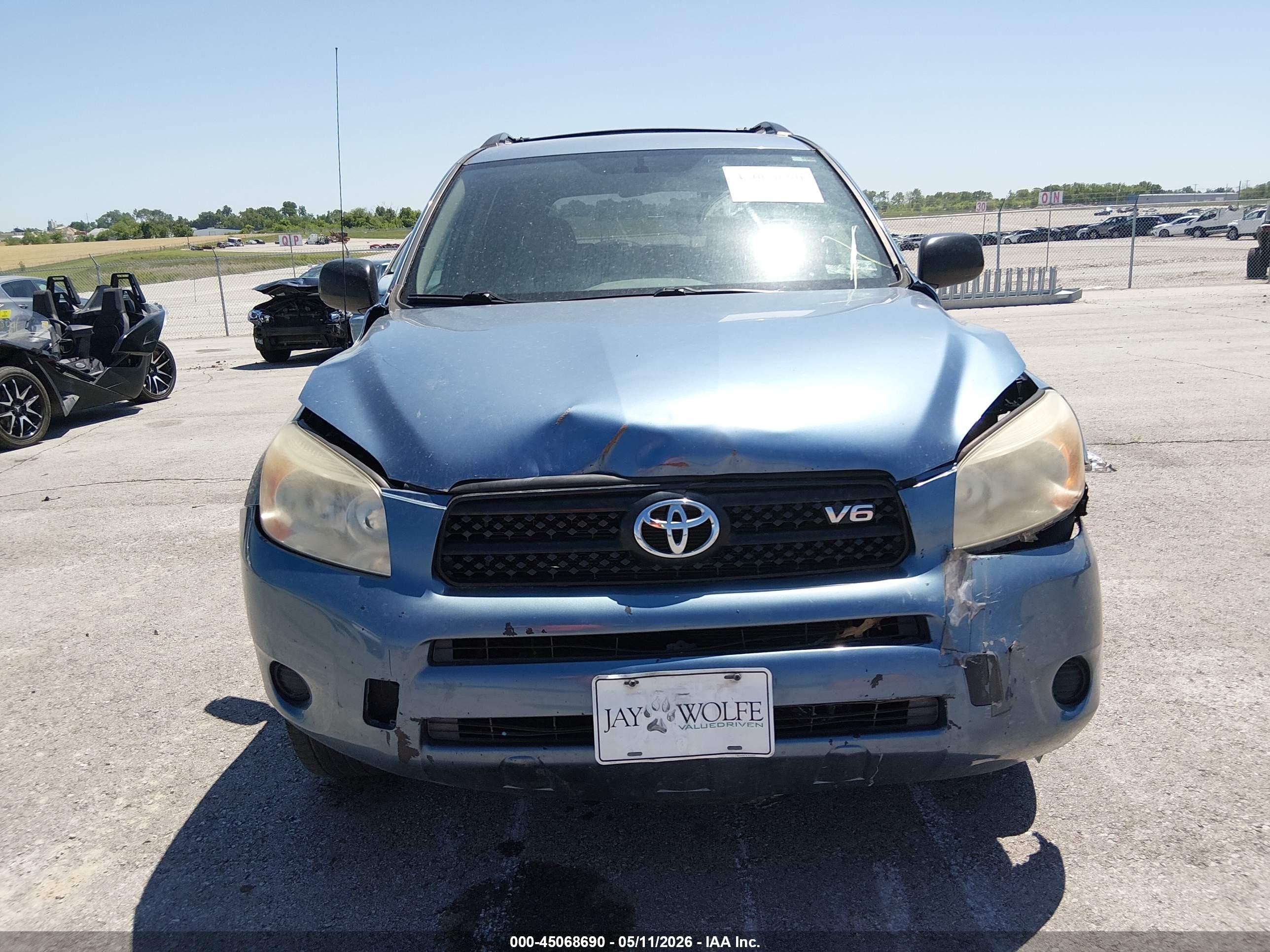 2007 Toyota Rav4 Base V6 Blue vin: JTMBK33V976027846