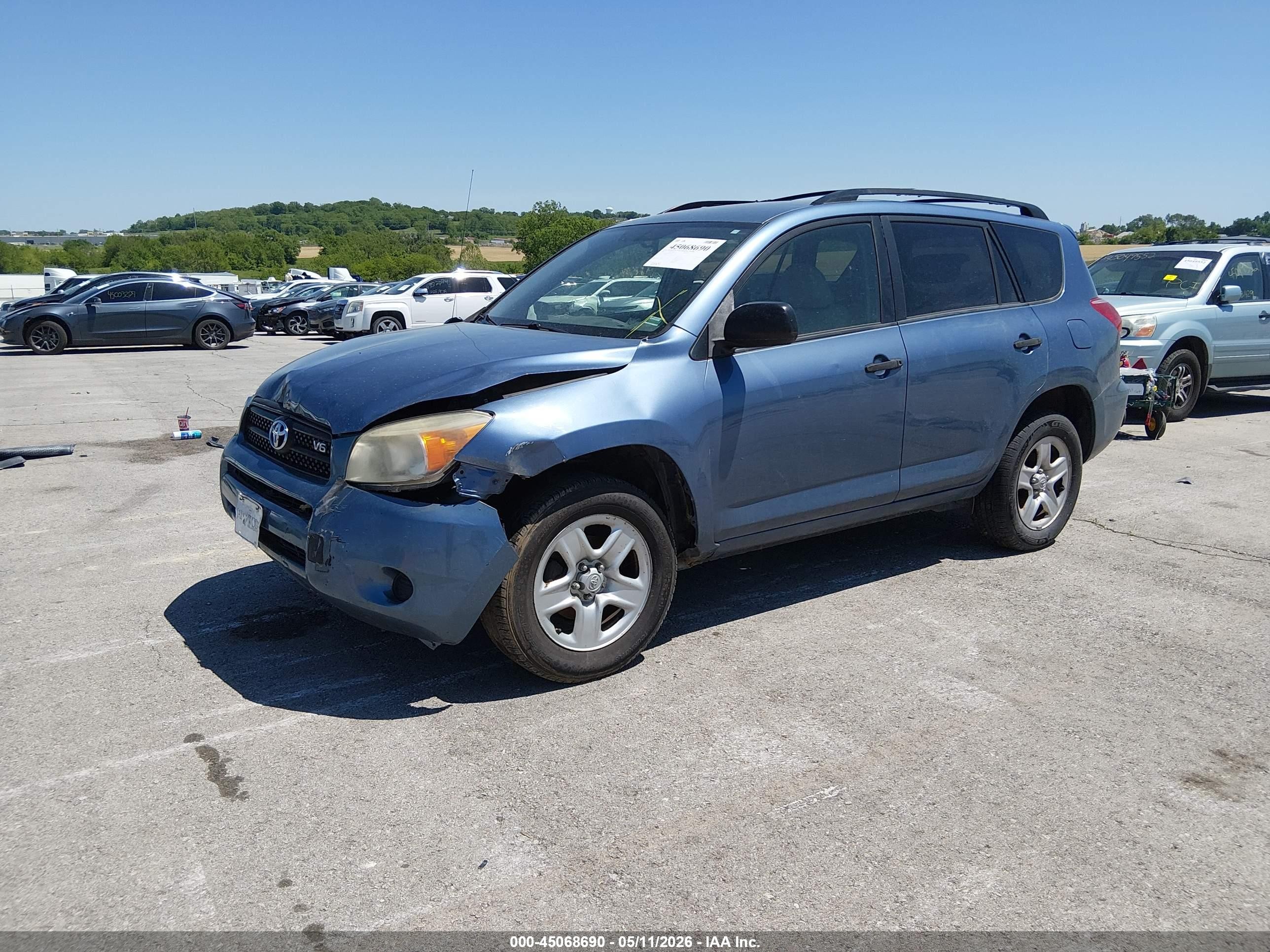 2007 Toyota Rav4 Base V6 Blue vin: JTMBK33V976027846