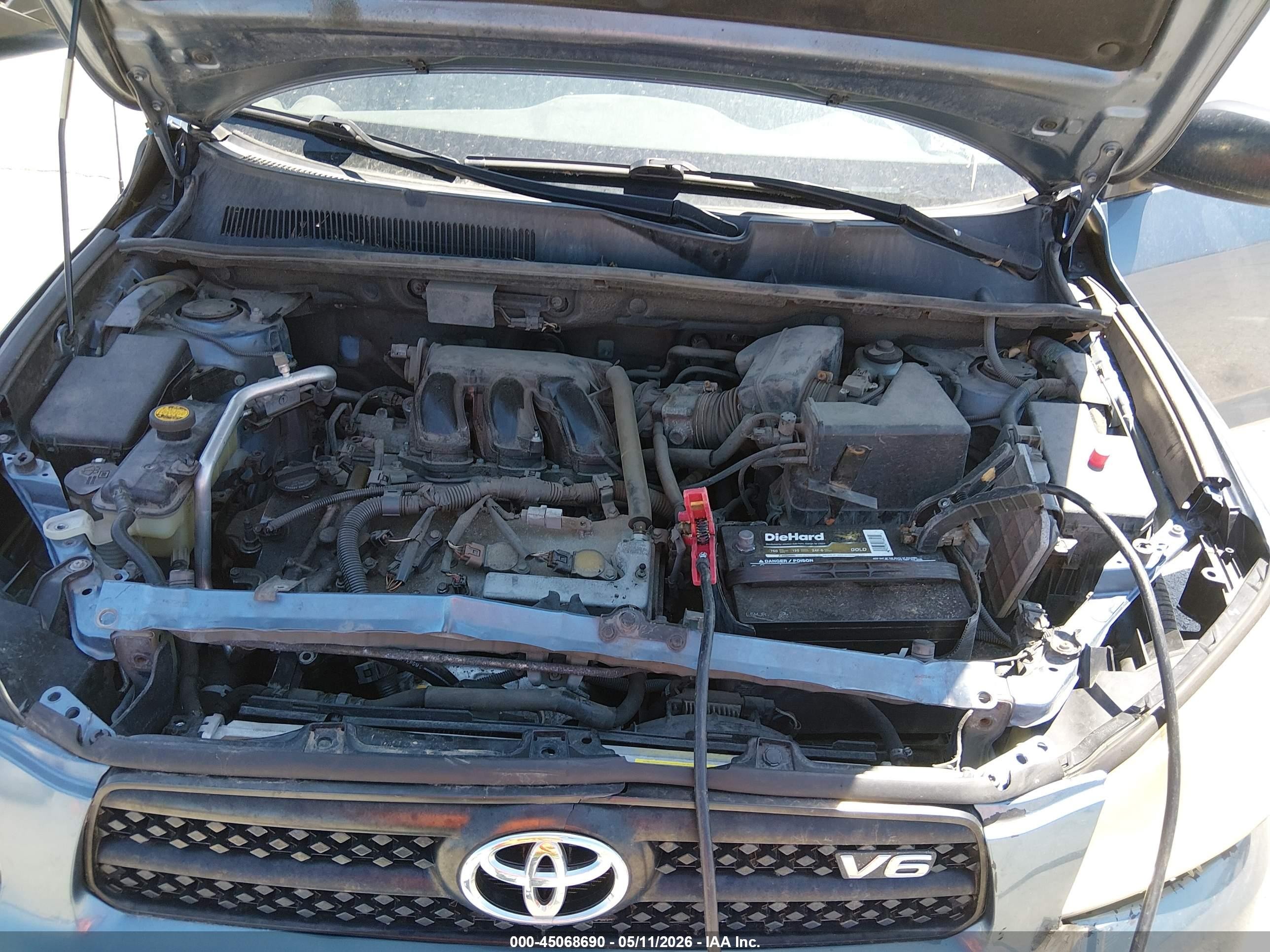 2007 Toyota Rav4 Base V6 Blue vin: JTMBK33V976027846