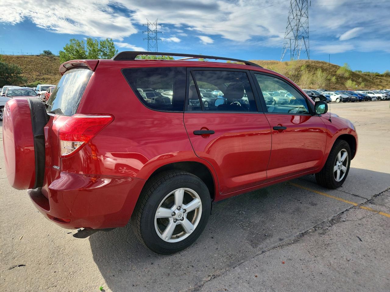 2008 Toyota Rav4 Base Красный vin: JTMBK33V985048641