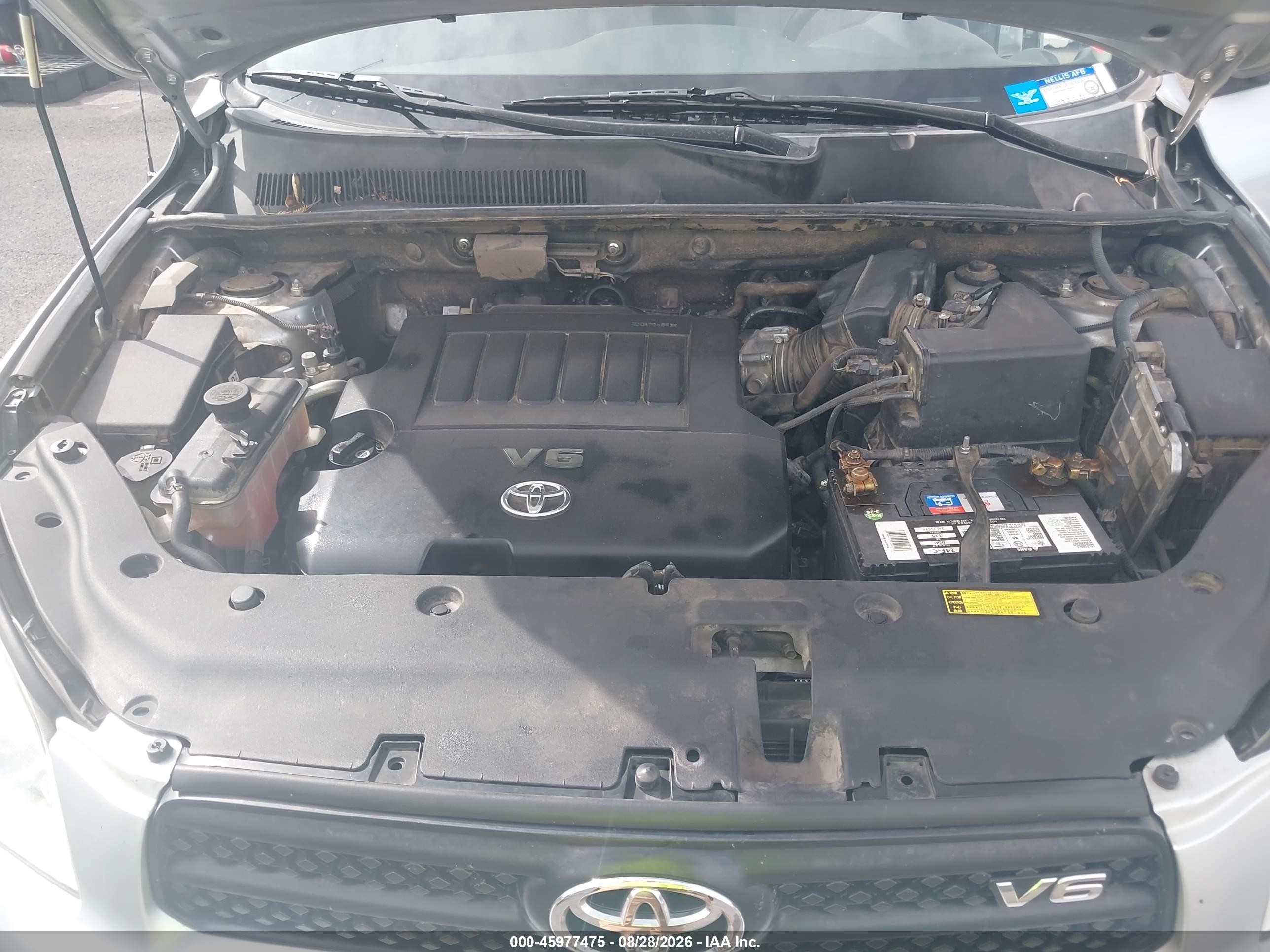 2007 Toyota Rav4 Base V6 (a5) Silver vin: JTMBK33VX75017333