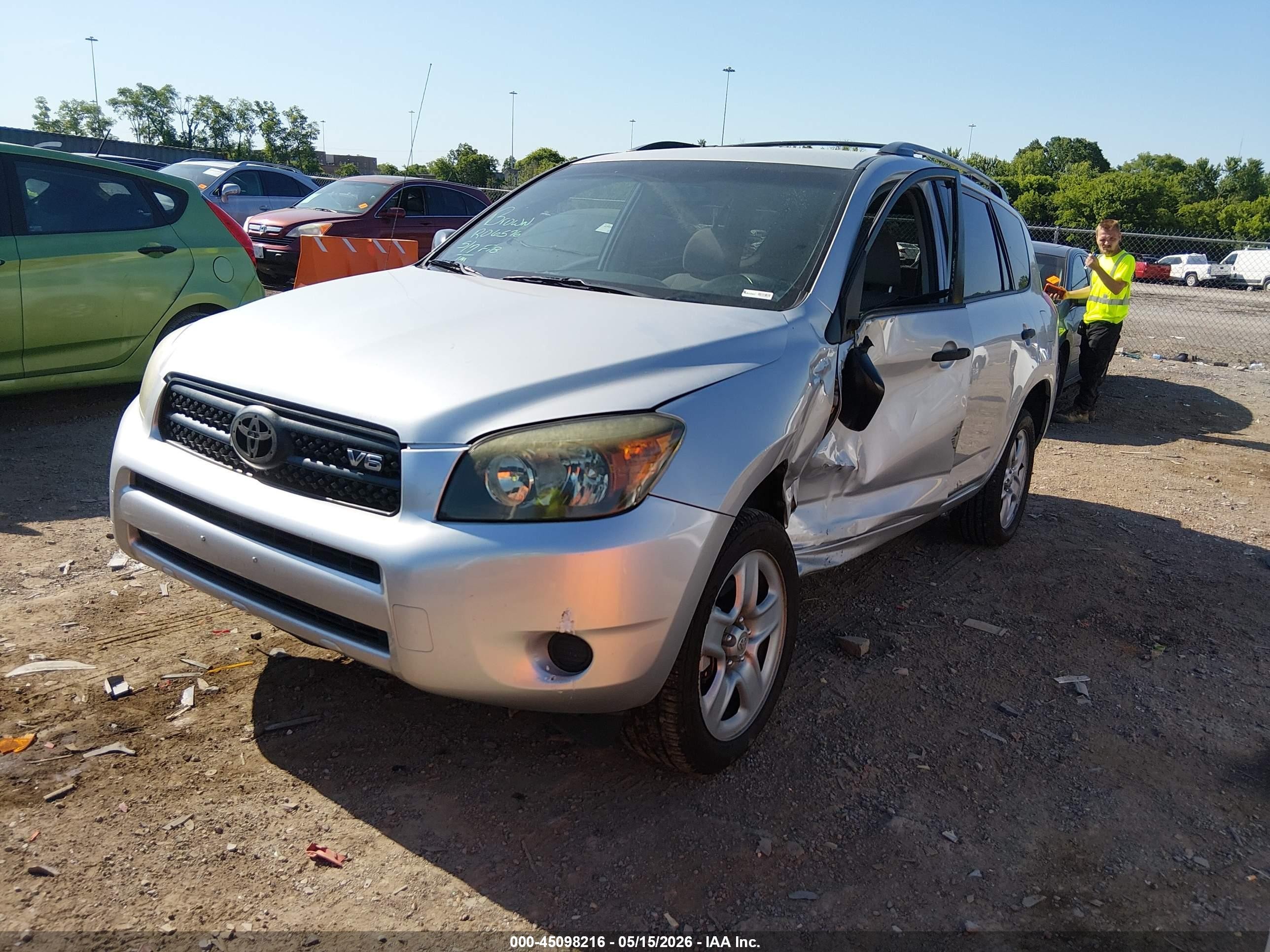 2008 Toyota Rav4 Base V6 Silver vin: JTMBK33VX85048213