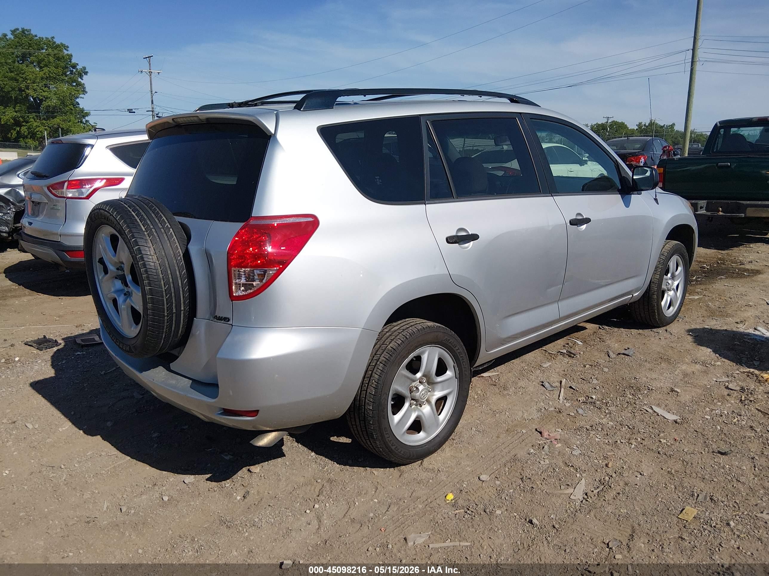 2008 Toyota Rav4 Base V6 Silver vin: JTMBK33VX85048213