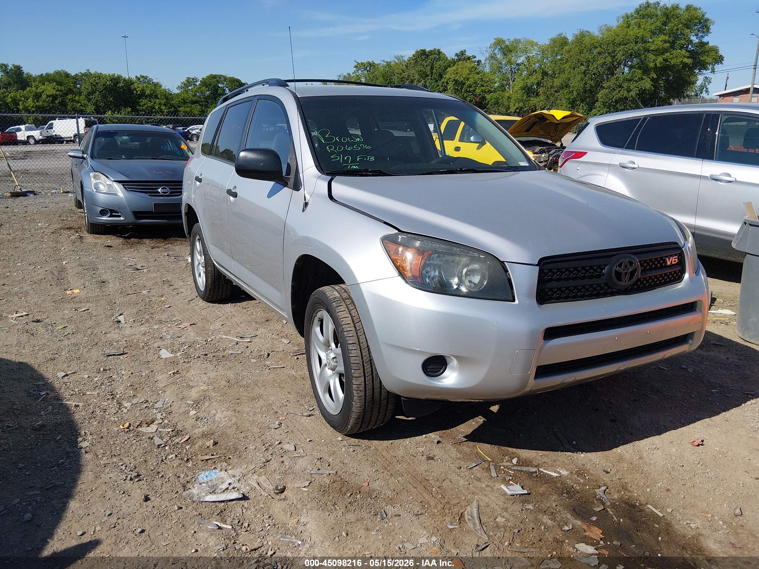 2008 Toyota Rav4 Base V6 Silver vin: JTMBK33VX85048213