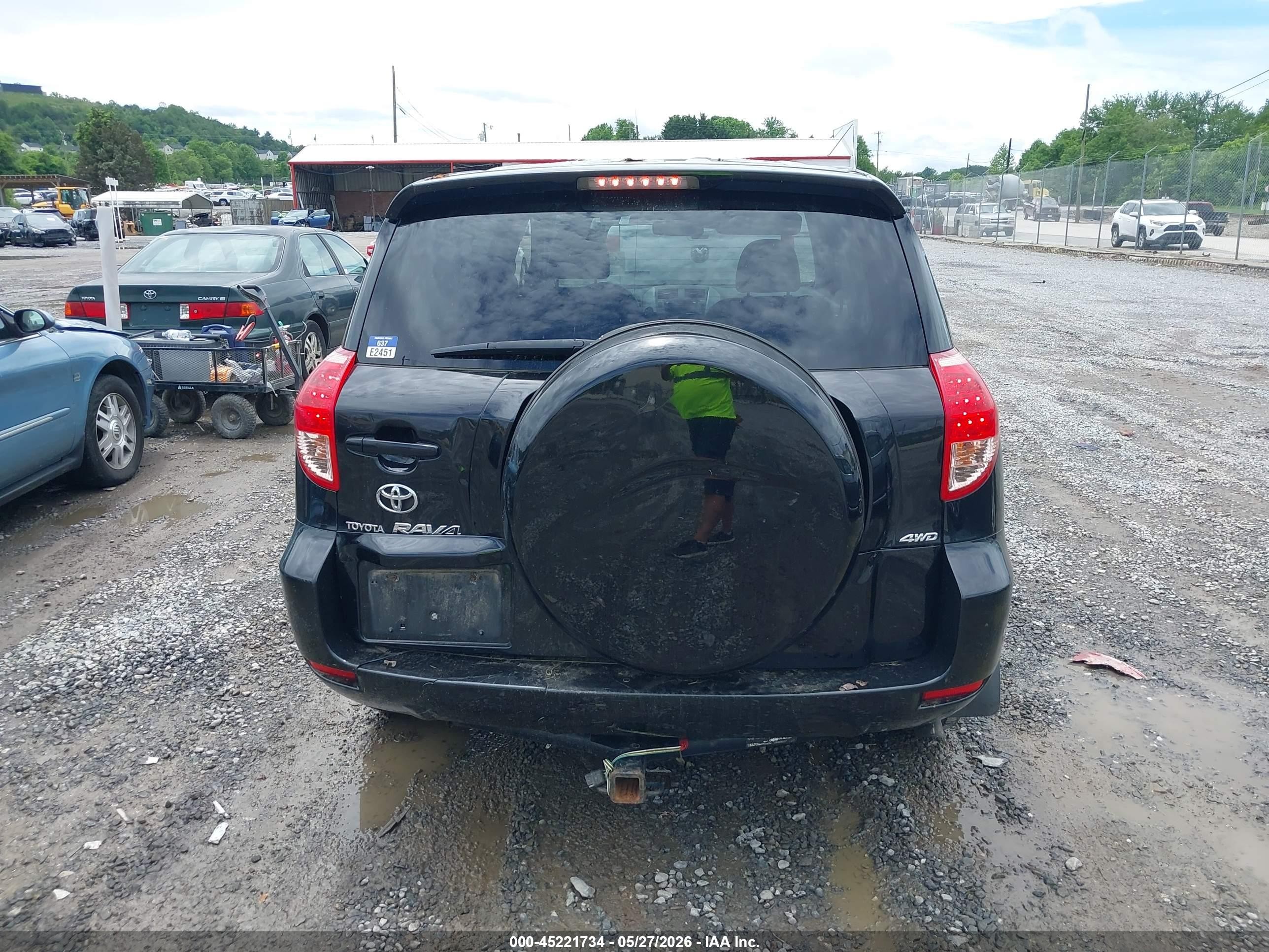 2008 Toyota Rav4 Base V6 Black vin: JTMBK33VX85069899