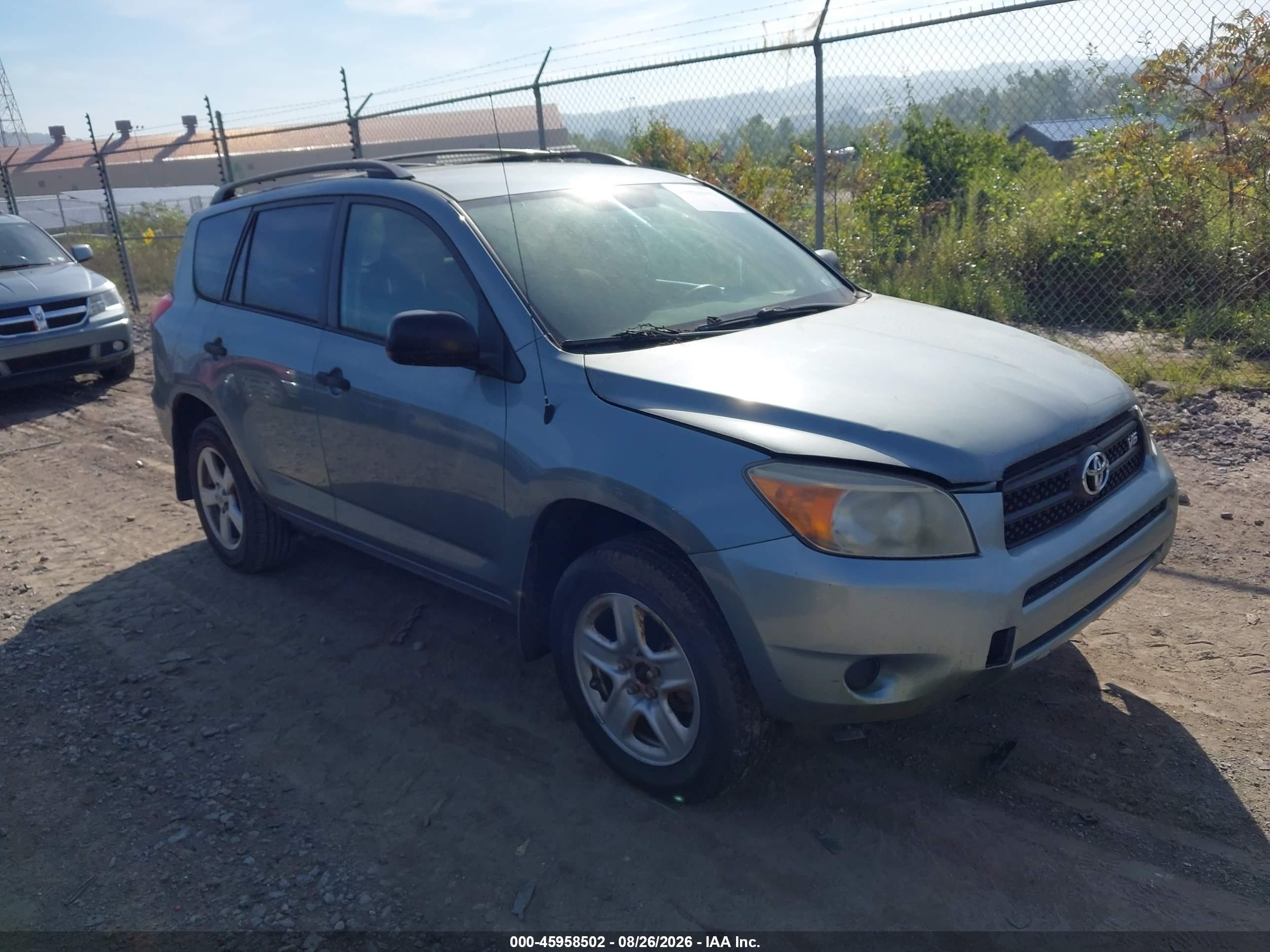 2008 Toyota Rav4 Base V6 Light Blue vin: JTMBK33VX85071135
