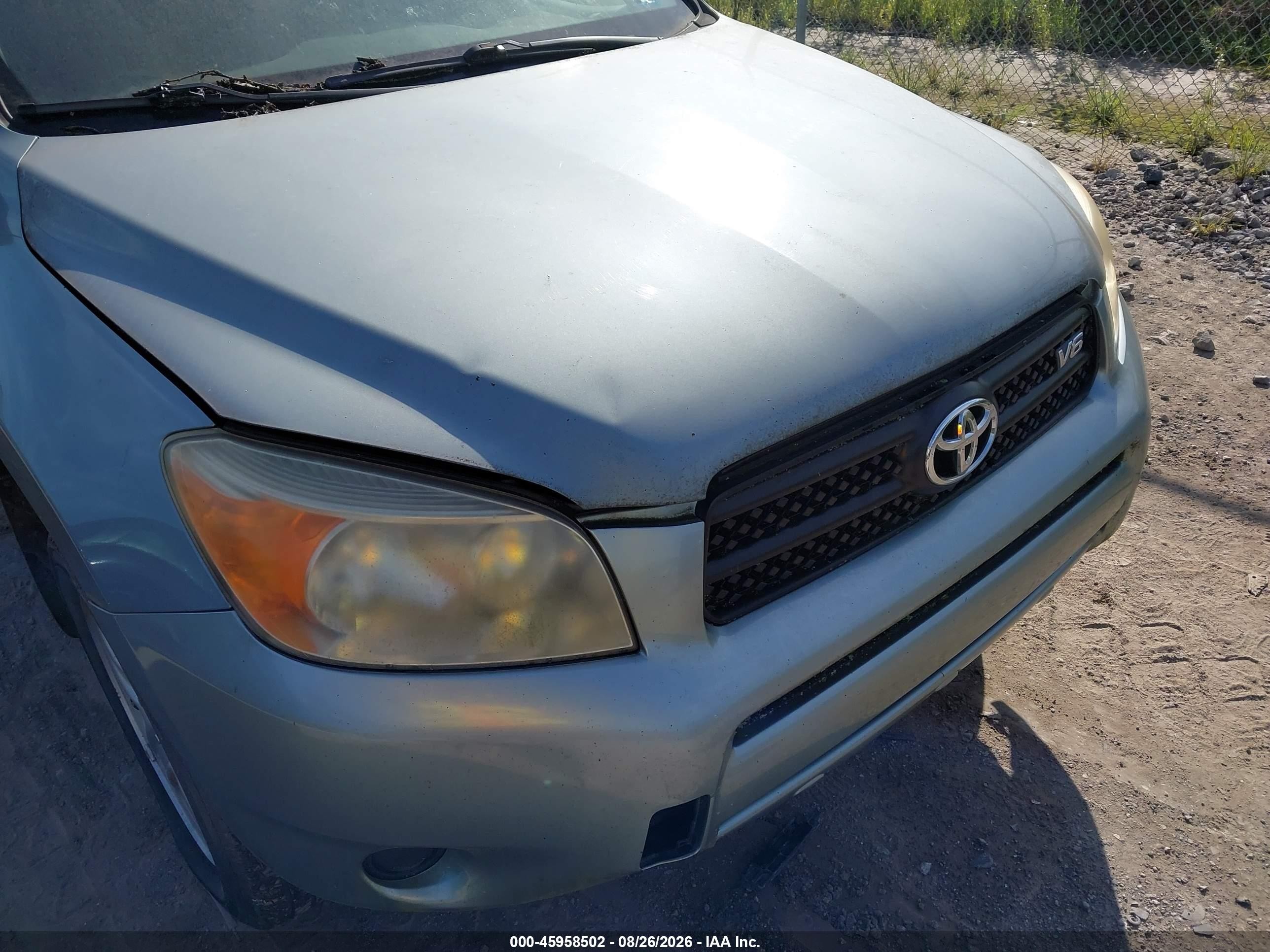 2008 Toyota Rav4 Base V6 Light Blue vin: JTMBK33VX85071135