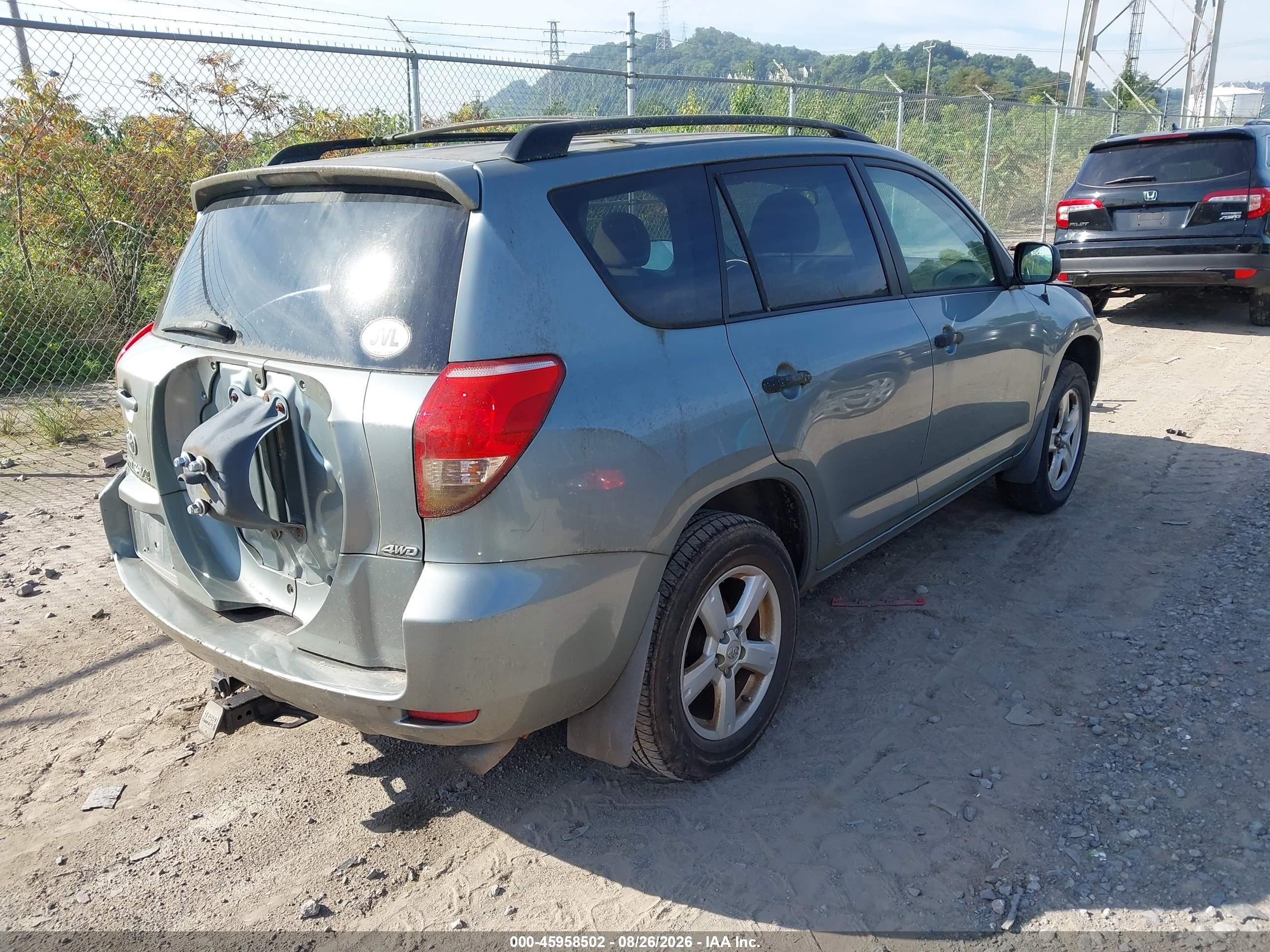 2008 Toyota Rav4 Base V6 Light Blue vin: JTMBK33VX85071135