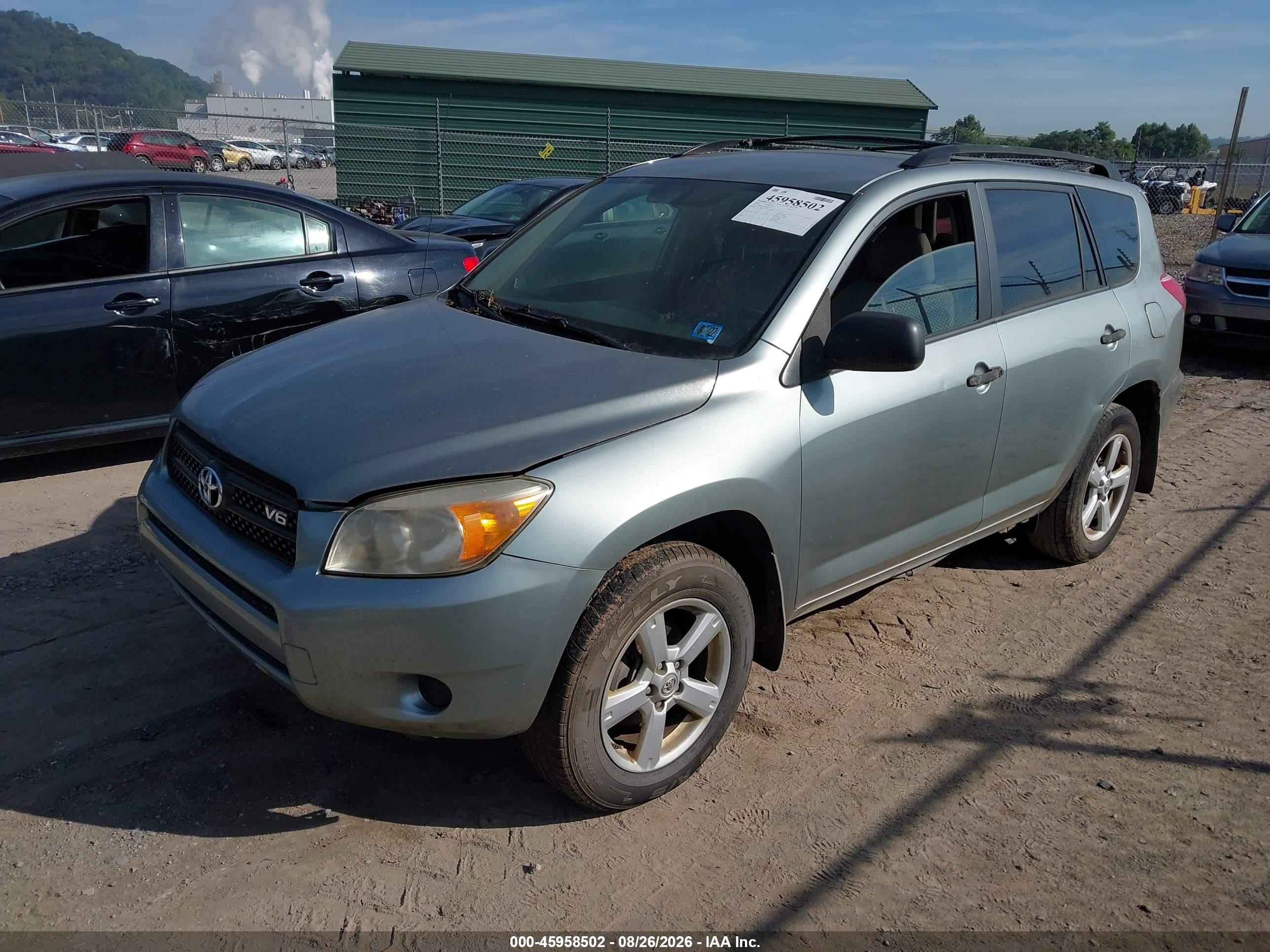 2008 Toyota Rav4 Base V6 Light Blue vin: JTMBK33VX85071135