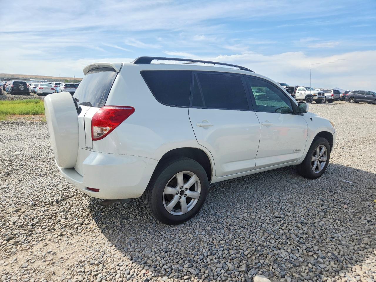 2007 Toyota Rav4 Limited White vin: JTMBK34V375029404