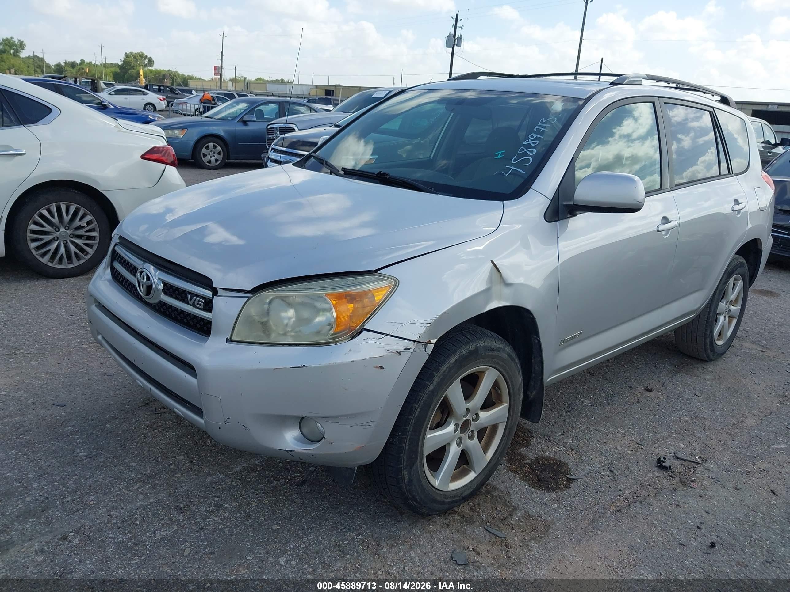 2008 Toyota Rav4 Ltd Silver vin: JTMBK34V485050859