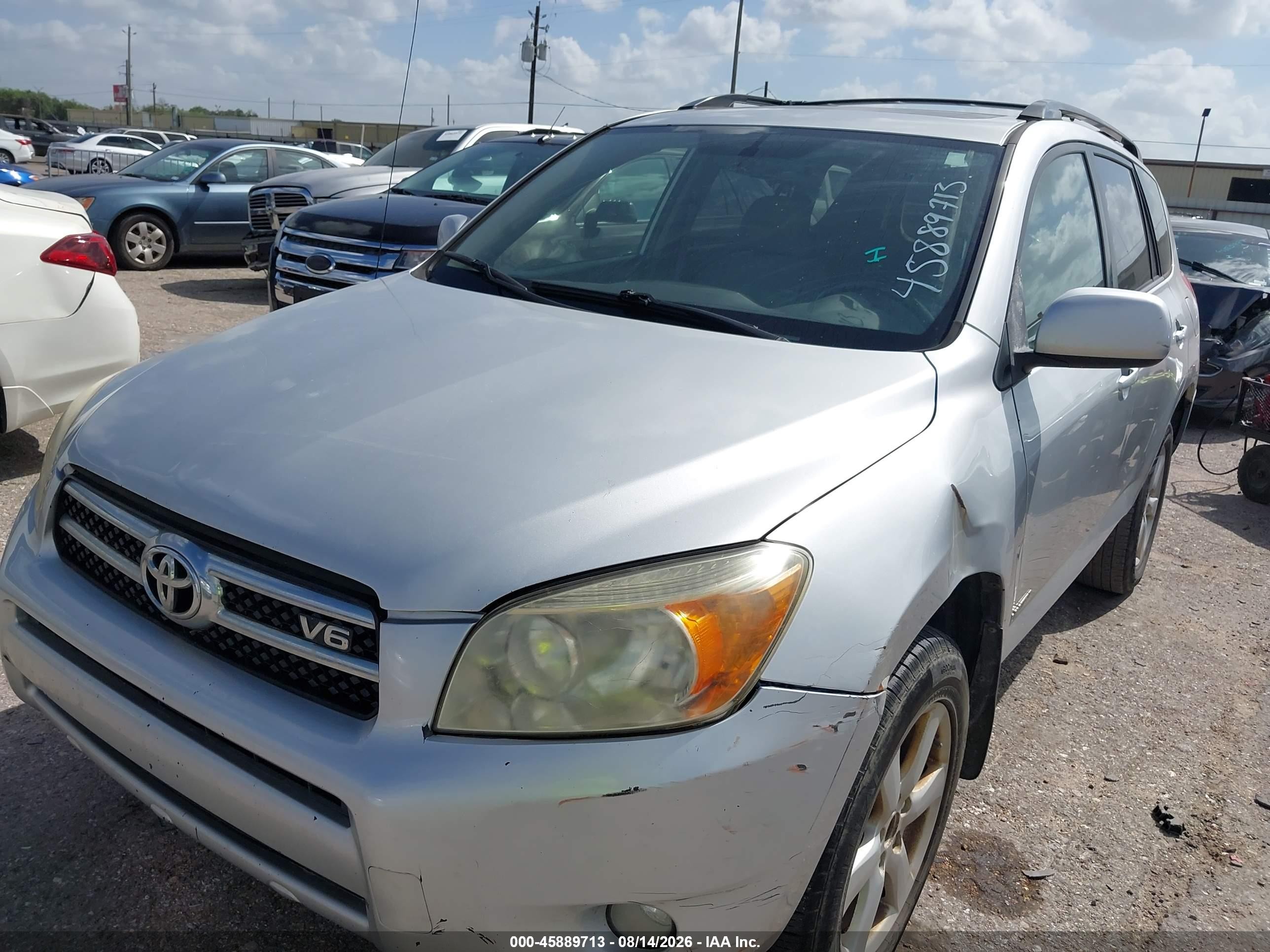2008 Toyota Rav4 Ltd Silver vin: JTMBK34V485050859