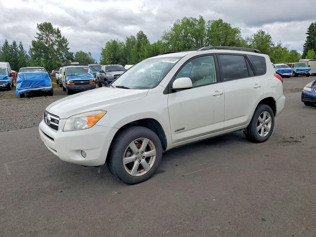 2008 Toyota Rav4 Limited White vin: JTMBK34V585049025