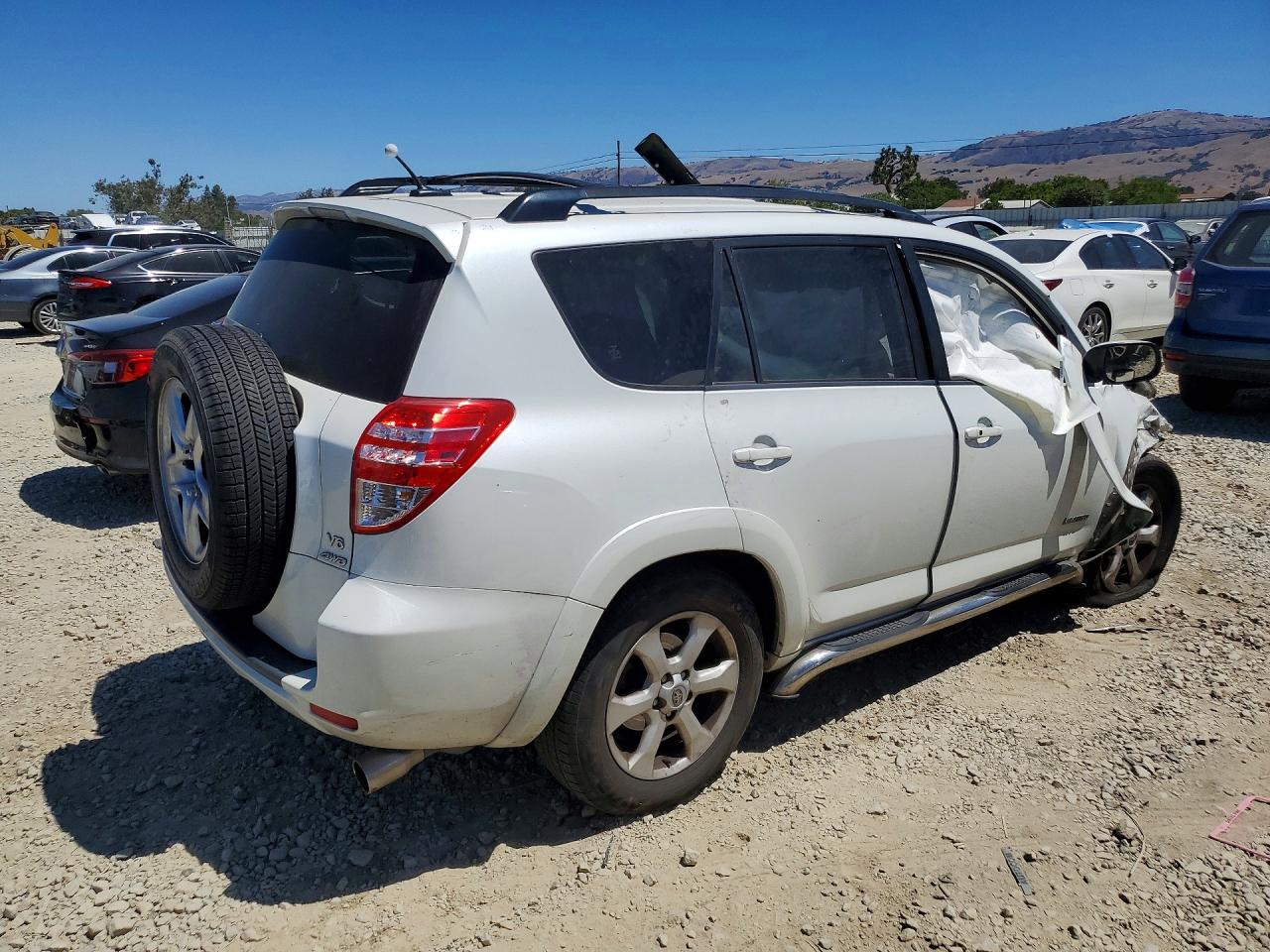 2009 Toyota Rav4 Limited White vin: JTMBK34V795071593