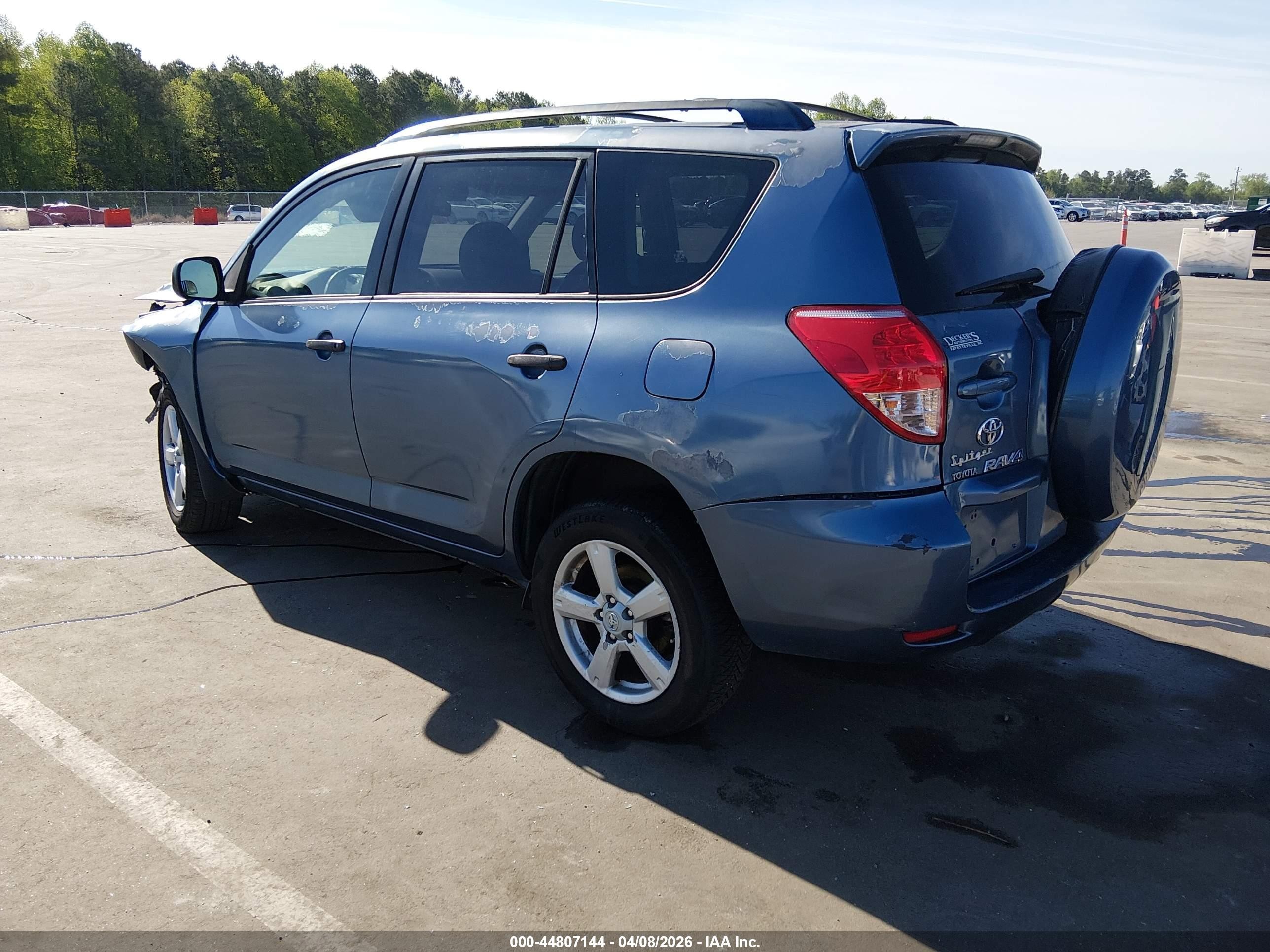 2007 Toyota Rav4 Base V6 Light Blue vin: JTMBK35V575025711