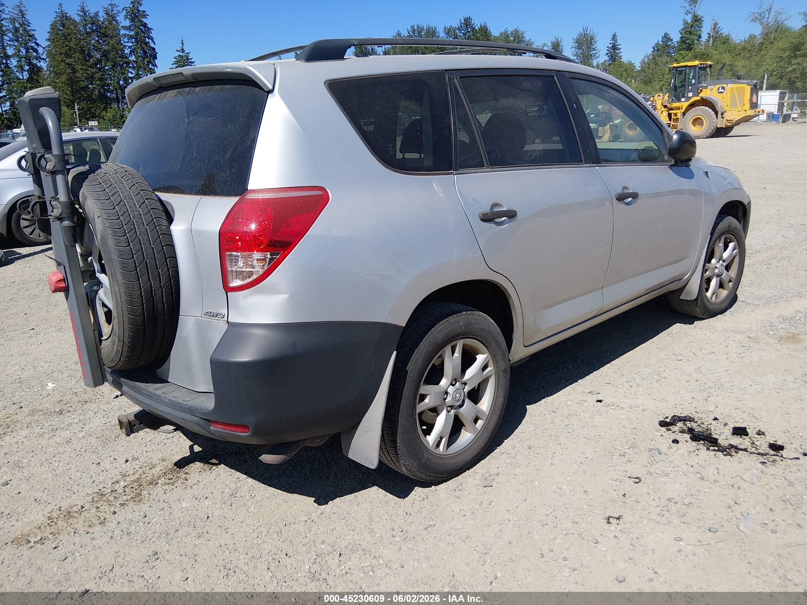 2008 Toyota Rav4 Base V6 Silver vin: JTMBK35V685052644