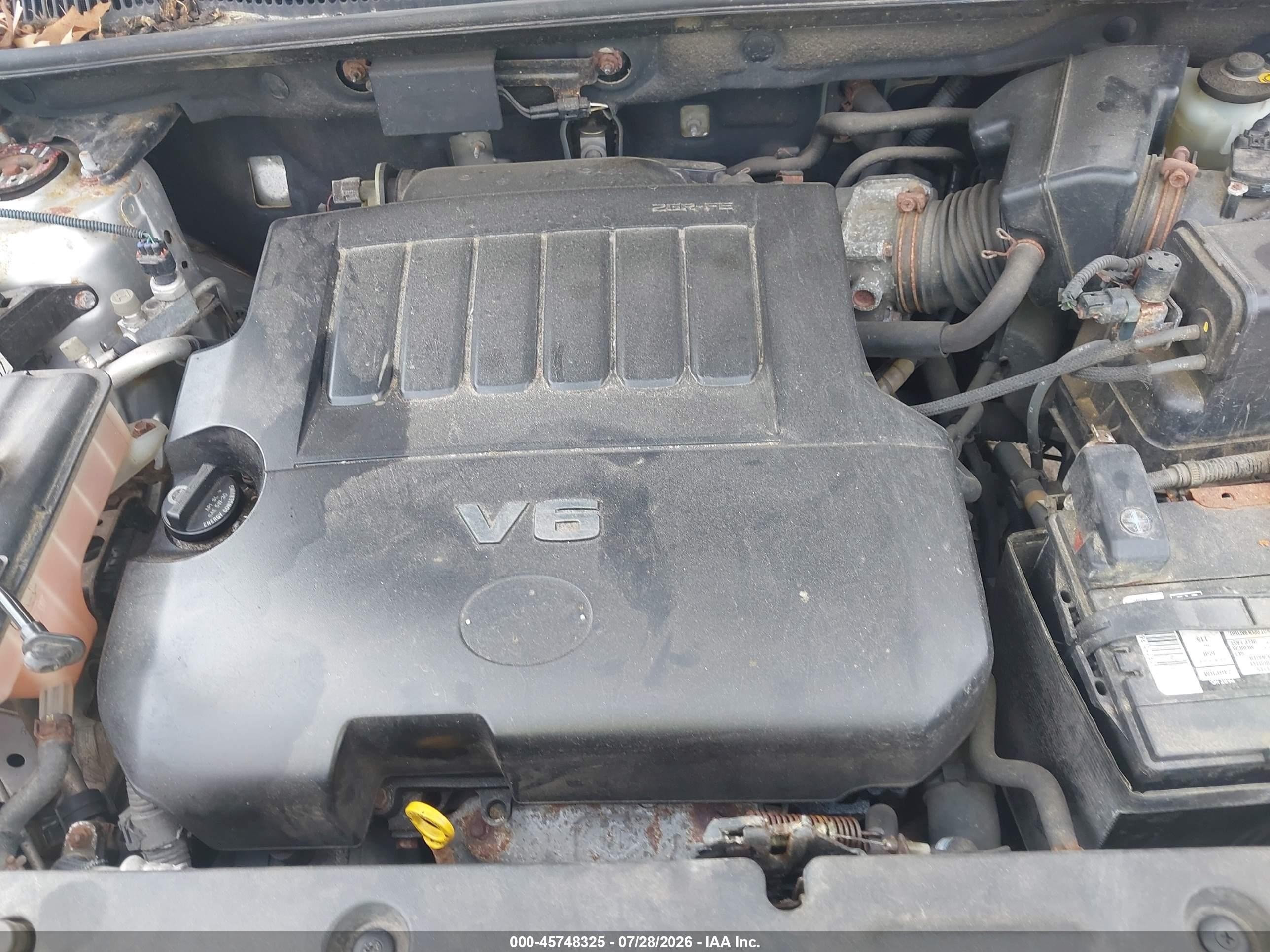 2008 Toyota Rav4 Base V6 Silver vin: JTMBK35V985057725
