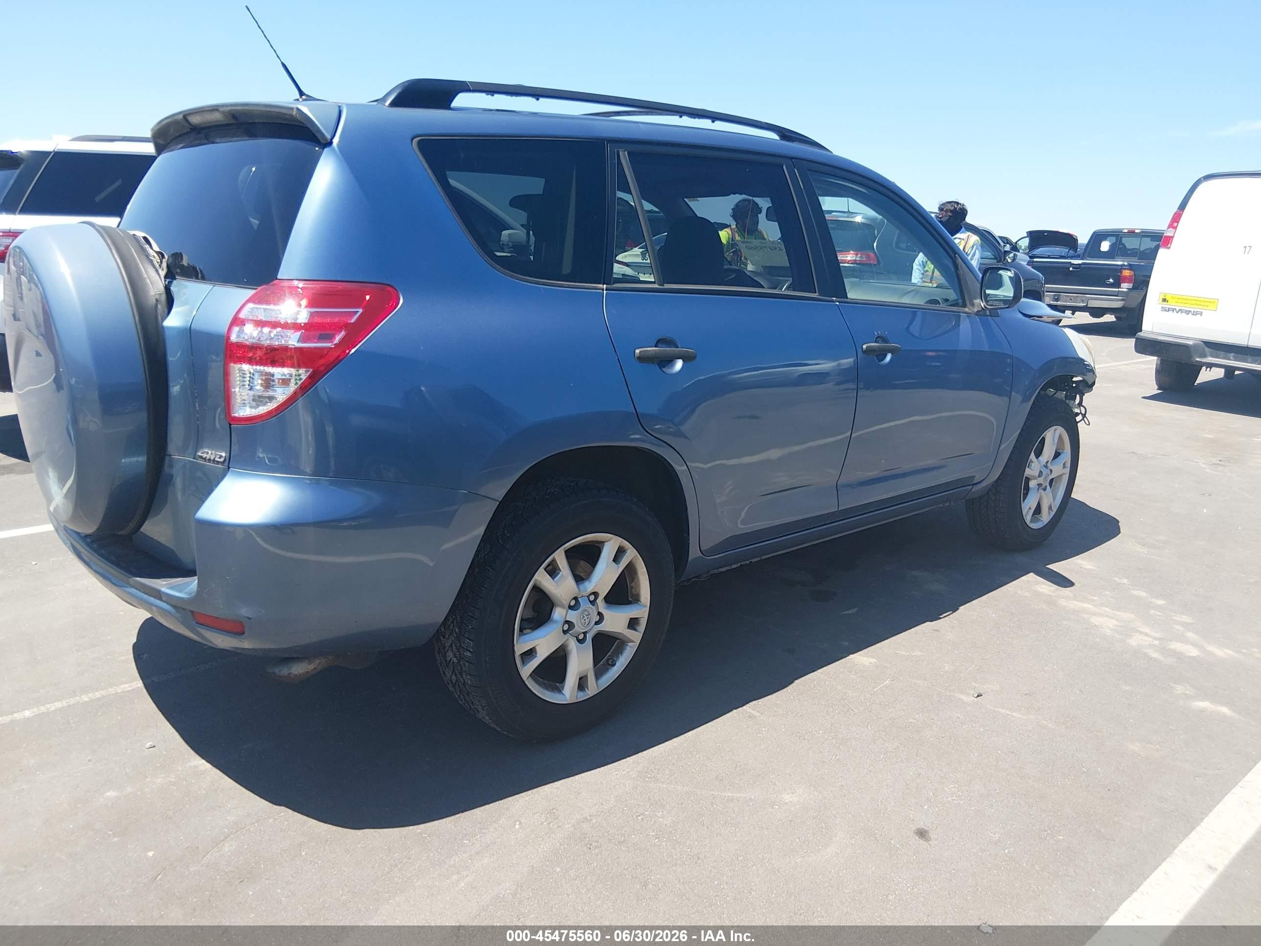 2010 Toyota Rav4 Base V6 Blue vin: JTMBK4DV1A5089095