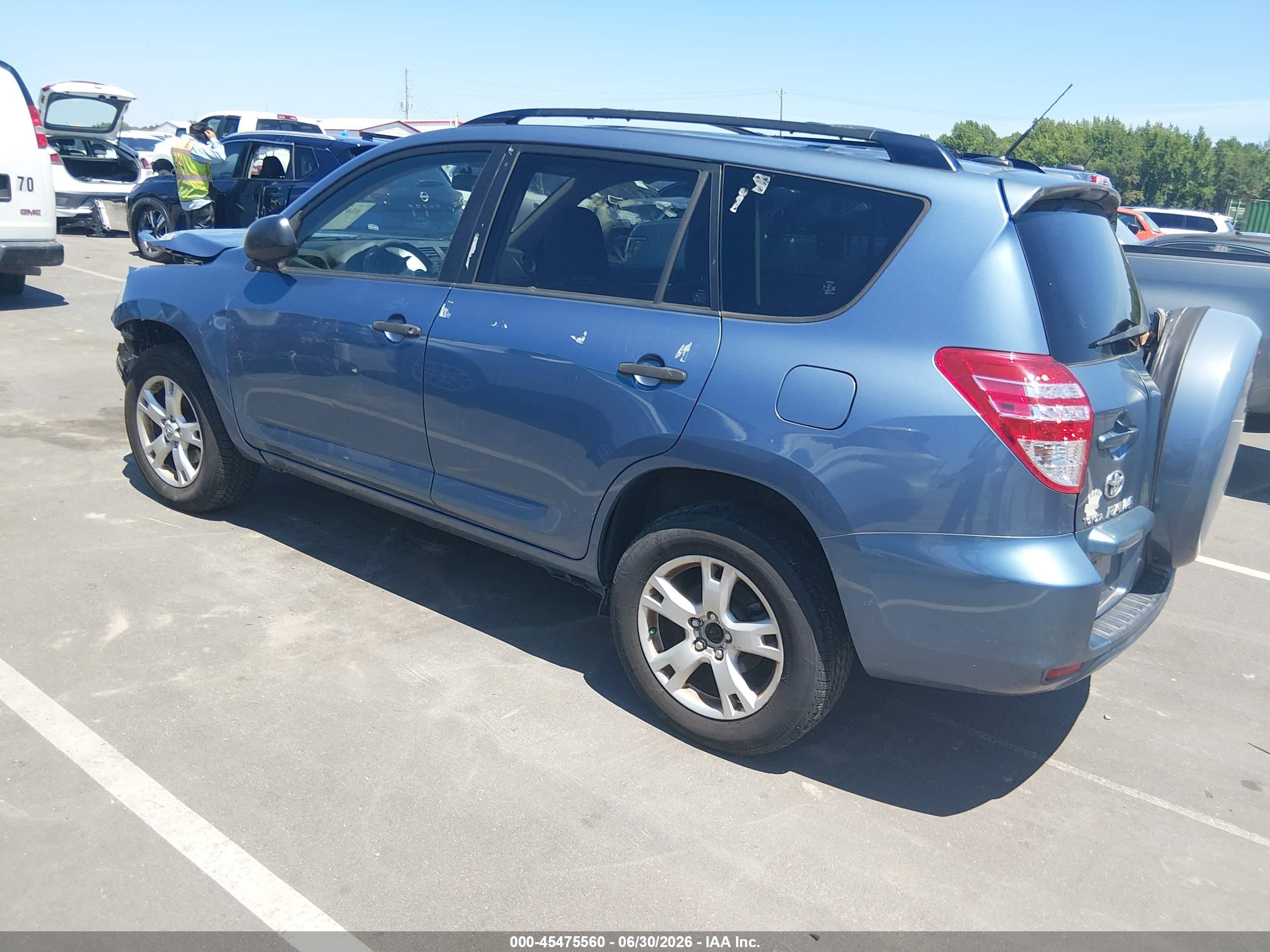 2010 Toyota Rav4 Base V6 Blue vin: JTMBK4DV1A5089095
