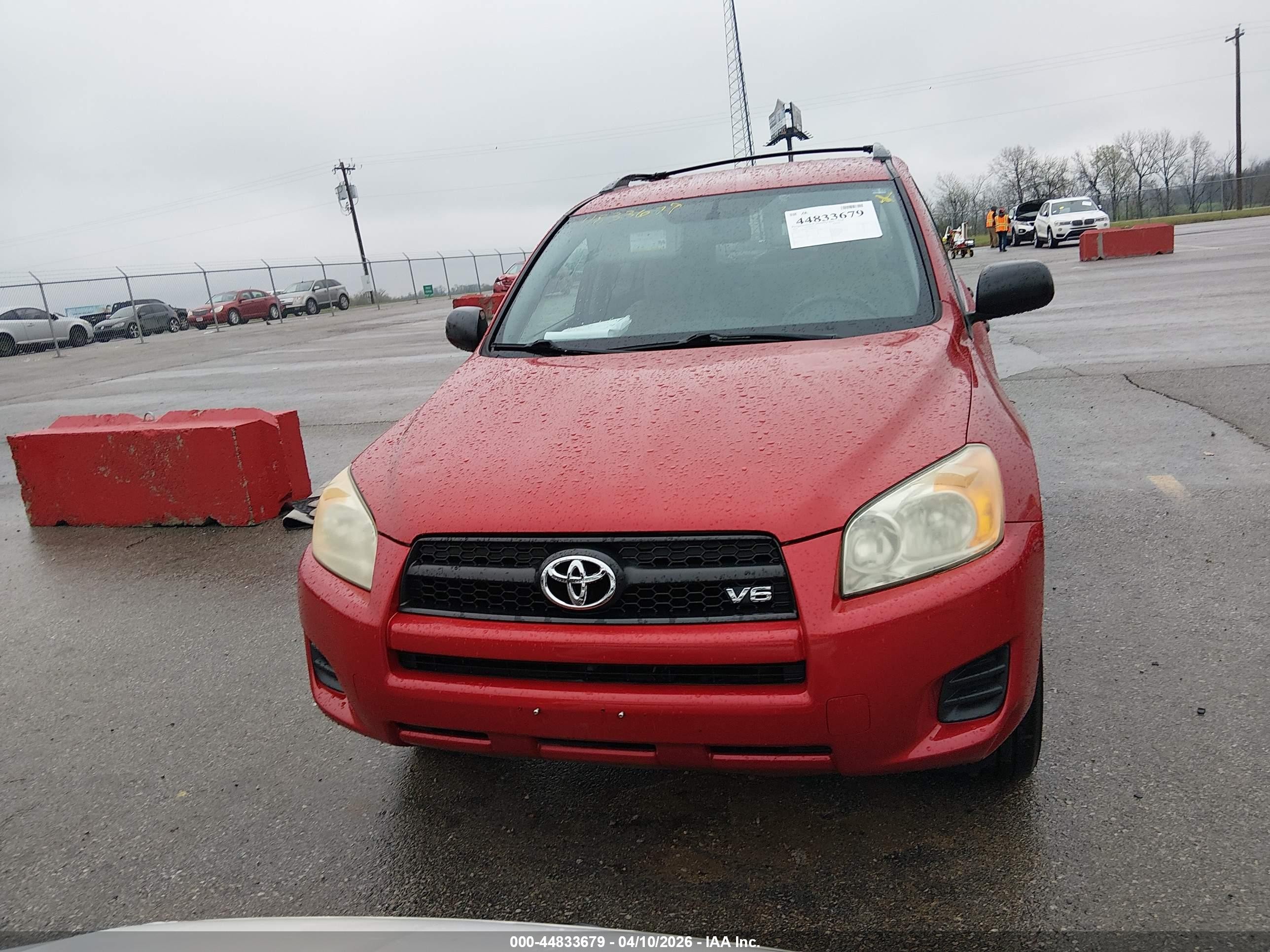2010 Toyota Rav4 Base V6 Red vin: JTMBK4DV2A5086626