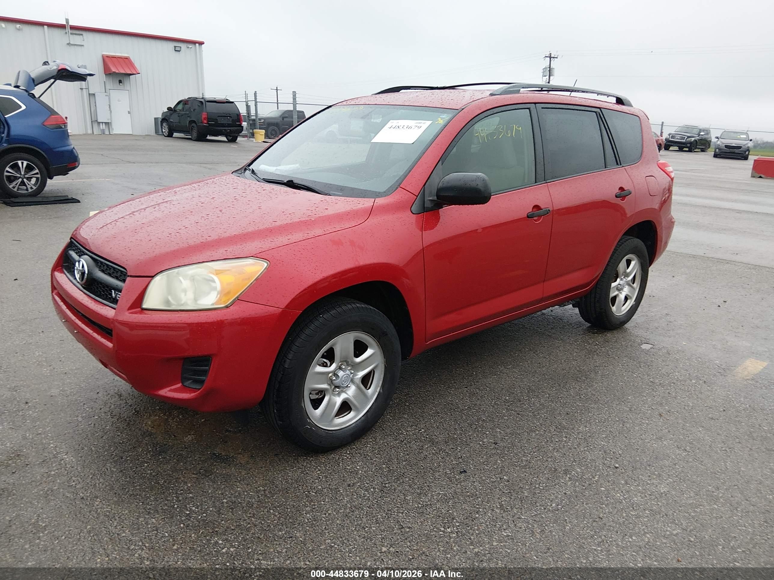 2010 Toyota Rav4 Base V6 Red vin: JTMBK4DV2A5086626