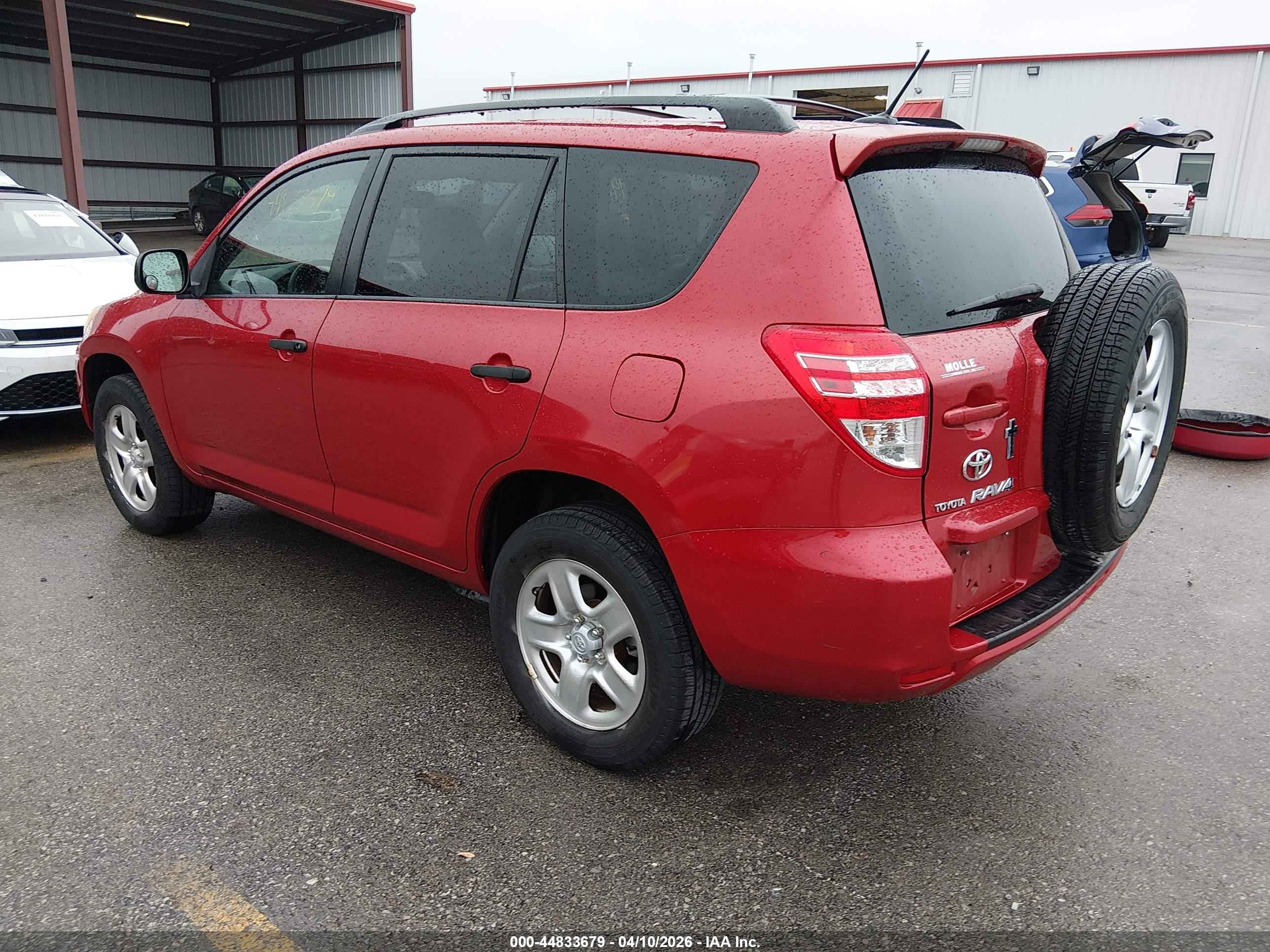 2010 Toyota Rav4 Base V6 Red vin: JTMBK4DV2A5086626