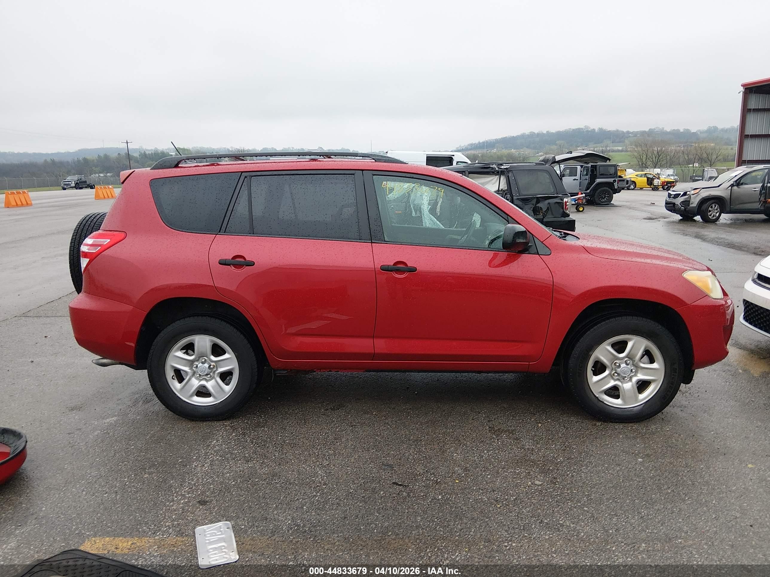 2010 Toyota Rav4 Base V6 Red vin: JTMBK4DV2A5086626