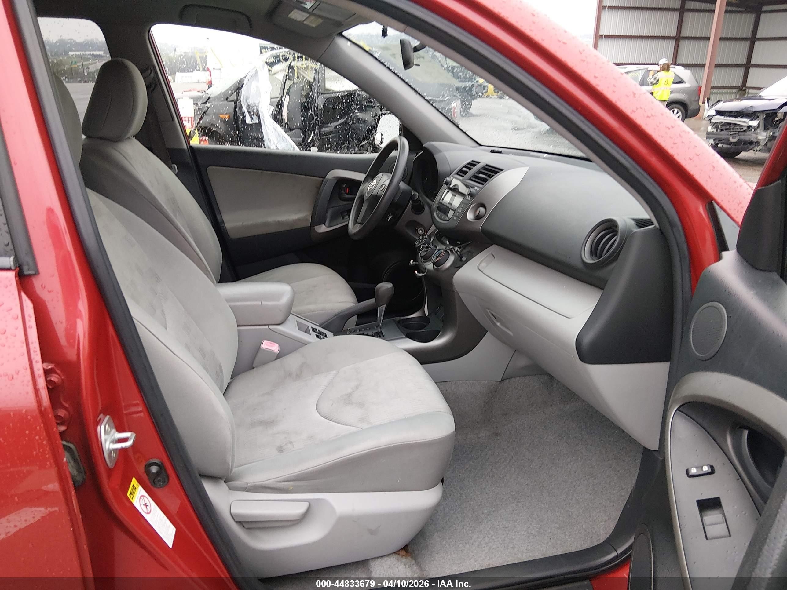 2010 Toyota Rav4 Base V6 Red vin: JTMBK4DV2A5086626
