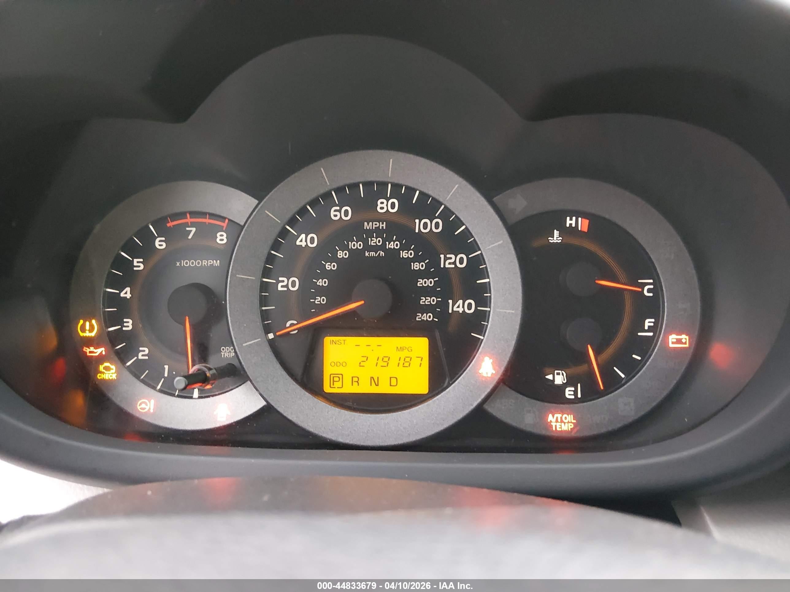 2010 Toyota Rav4 Base V6 Red vin: JTMBK4DV2A5086626