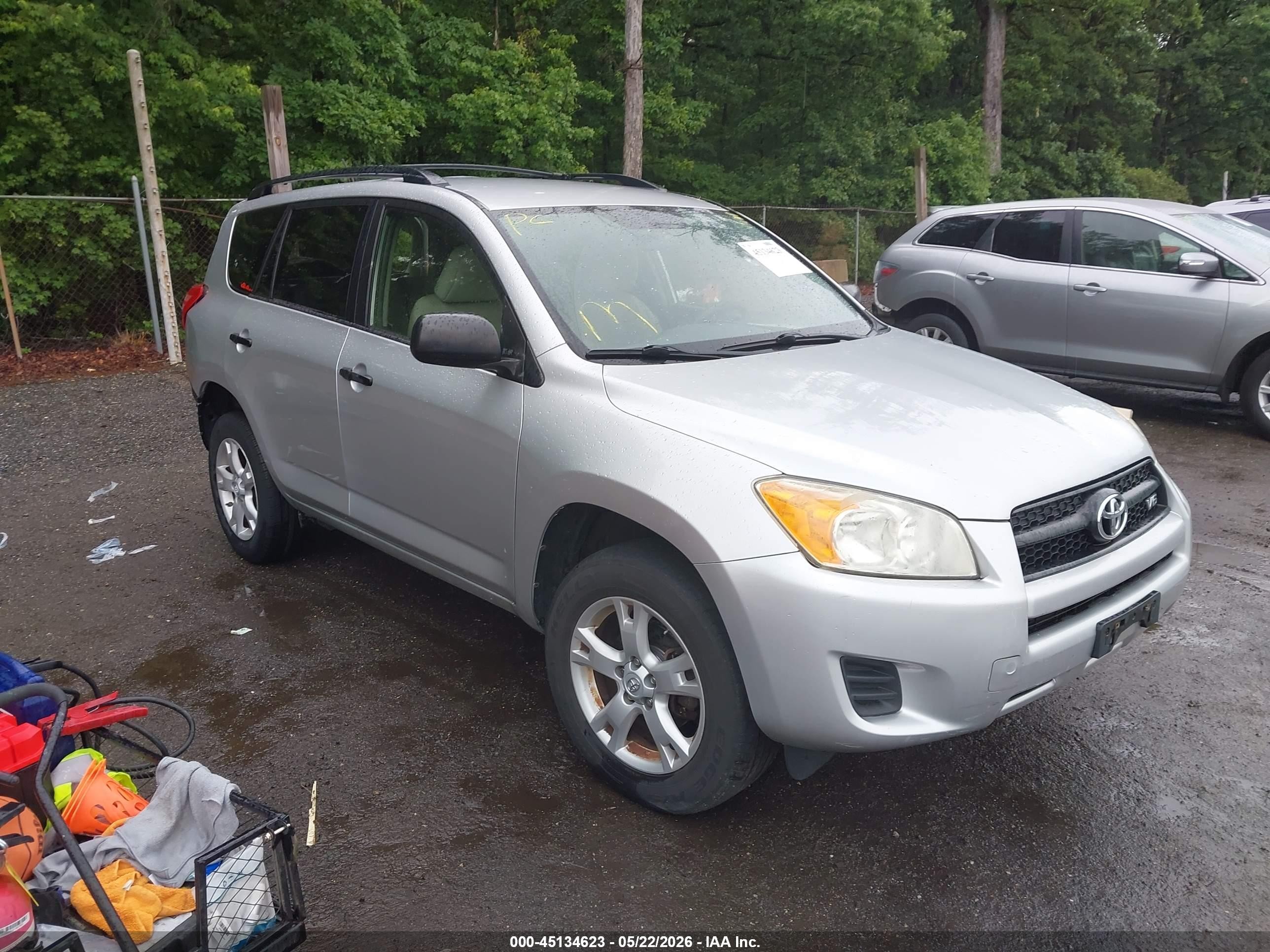 2012 Toyota Rav4 Base V6 Silver vin: JTMBK4DV4CD019504