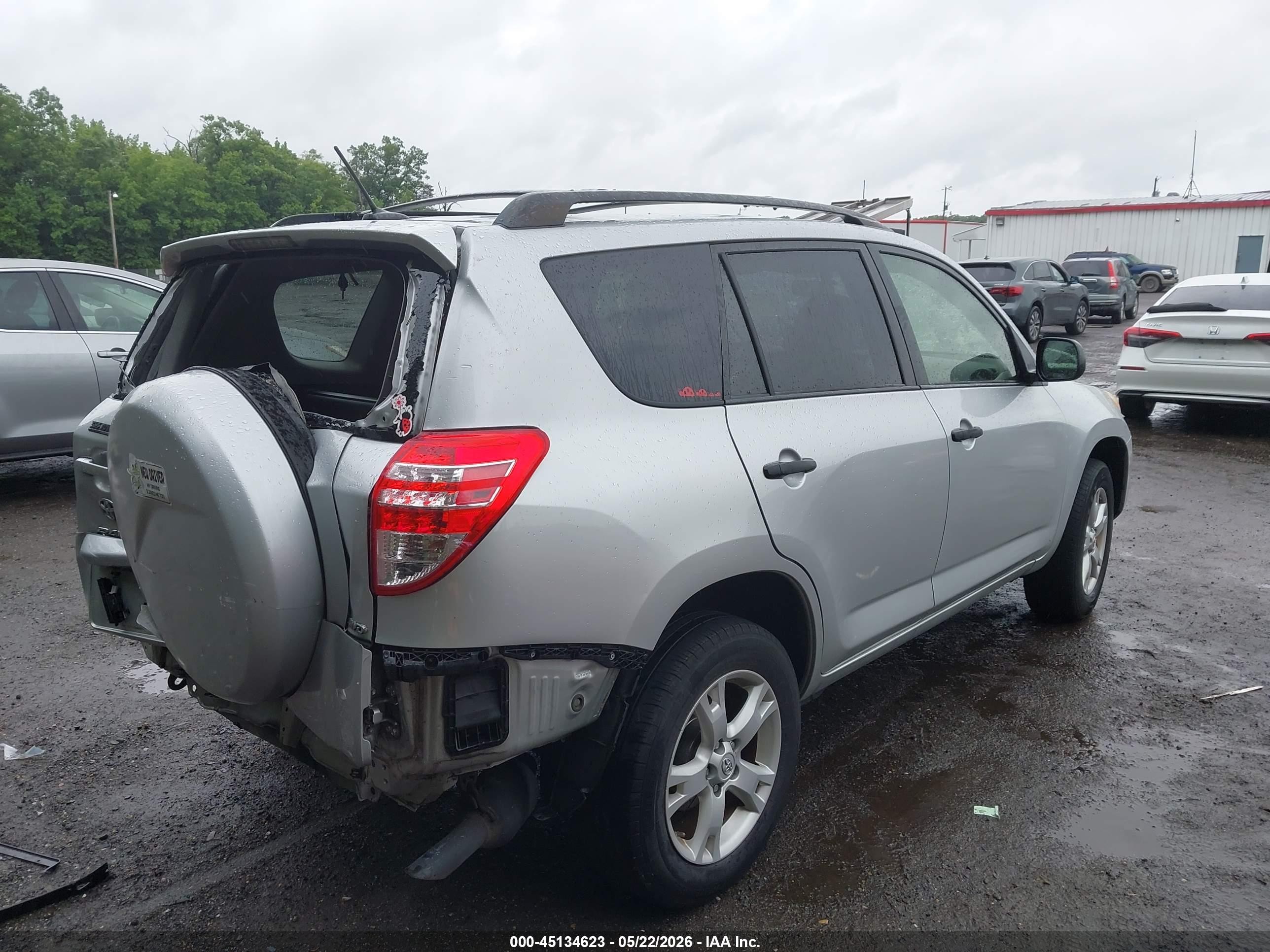 2012 Toyota Rav4 Base V6 Silver vin: JTMBK4DV4CD019504
