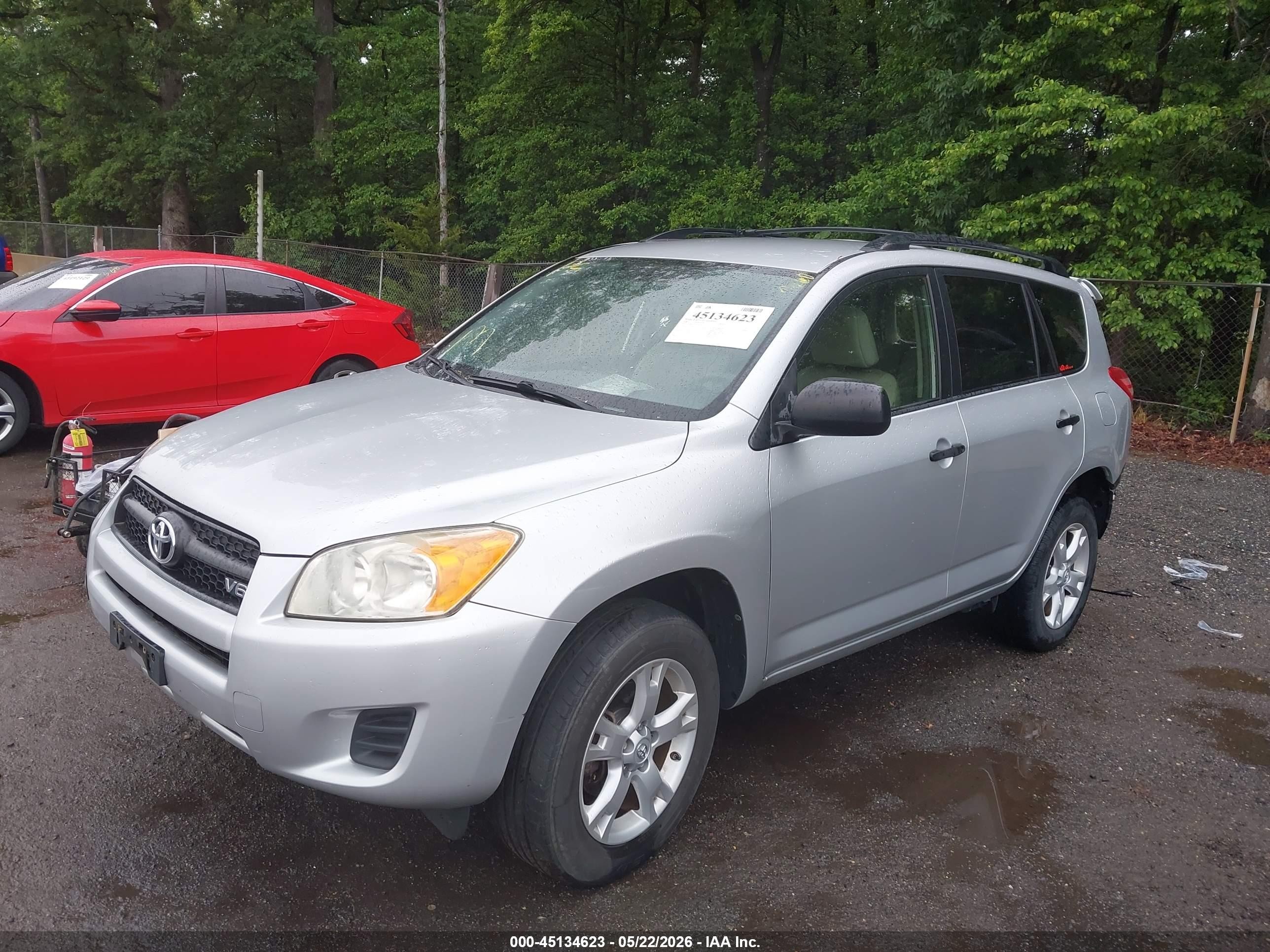 2012 Toyota Rav4 Base V6 Silver vin: JTMBK4DV4CD019504