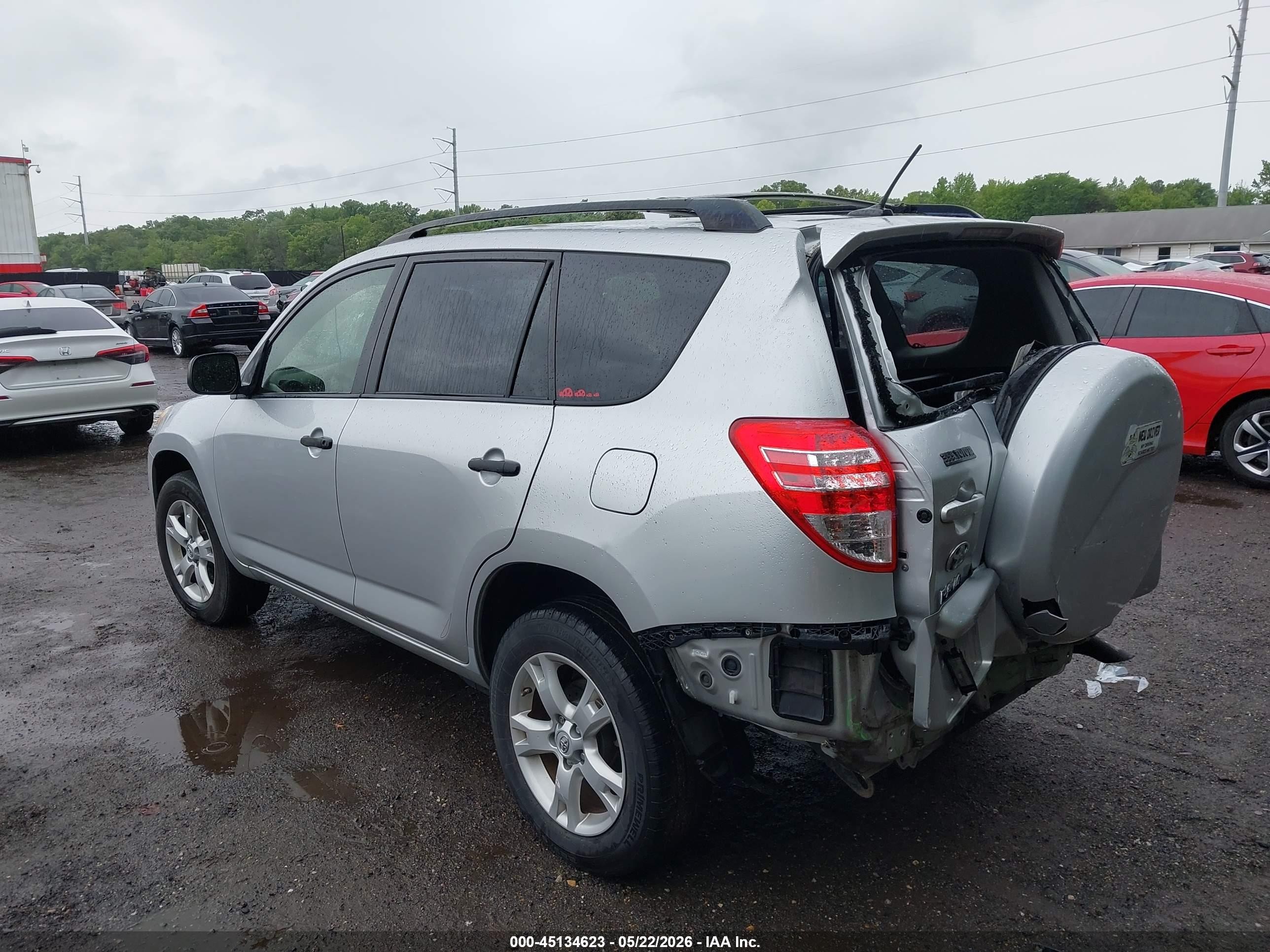 2012 Toyota Rav4 Base V6 Silver vin: JTMBK4DV4CD019504