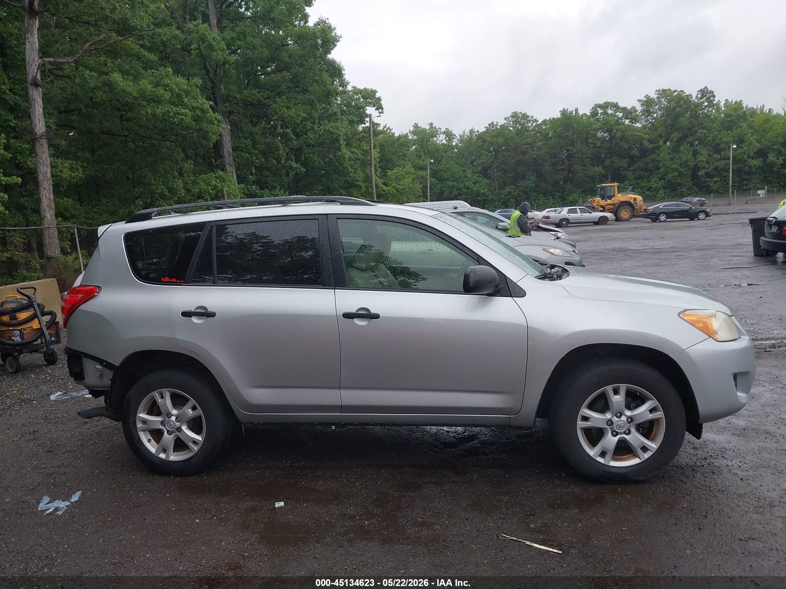 2012 Toyota Rav4 Base V6 Silver vin: JTMBK4DV4CD019504