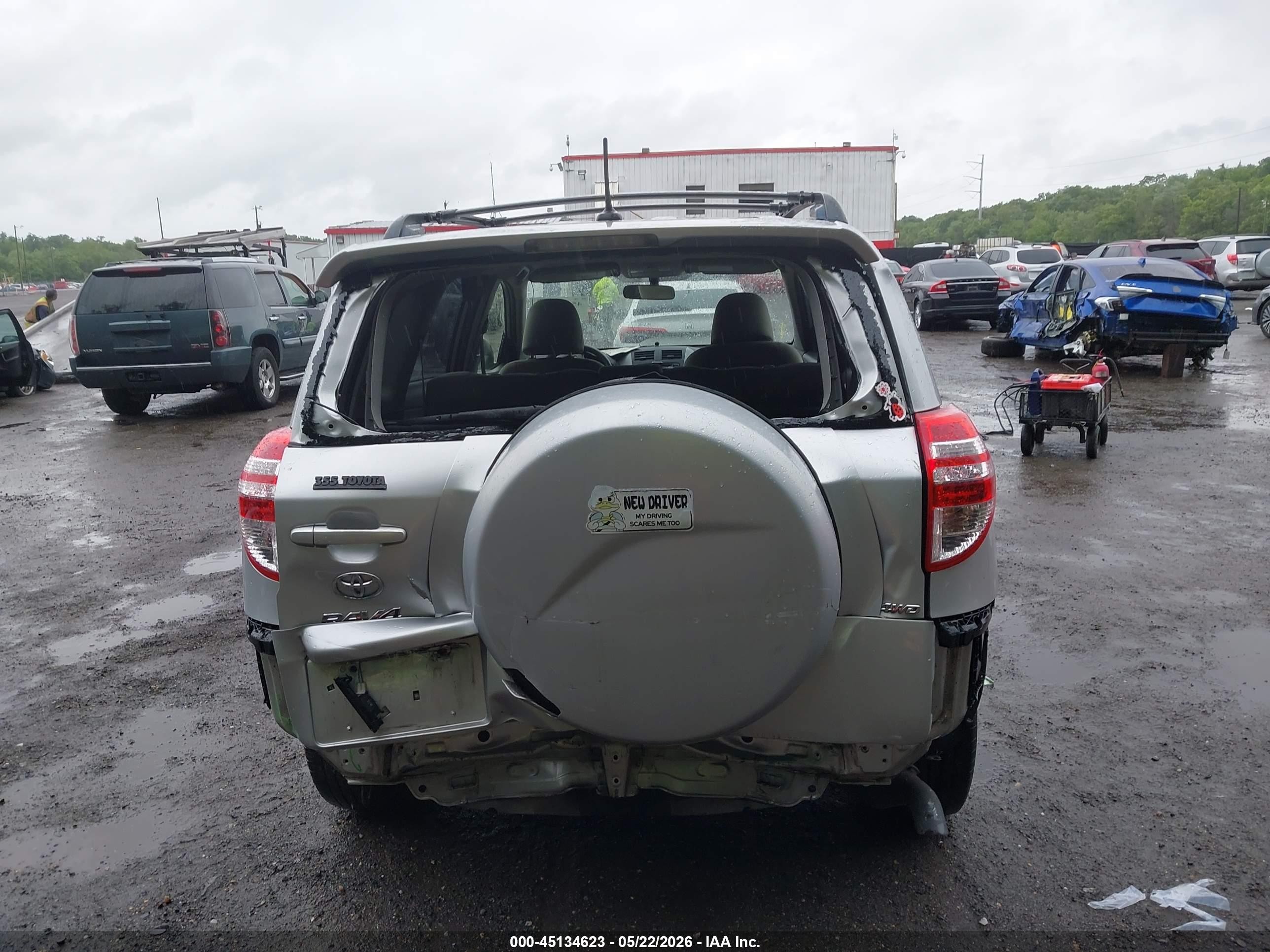 2012 Toyota Rav4 Base V6 Silver vin: JTMBK4DV4CD019504