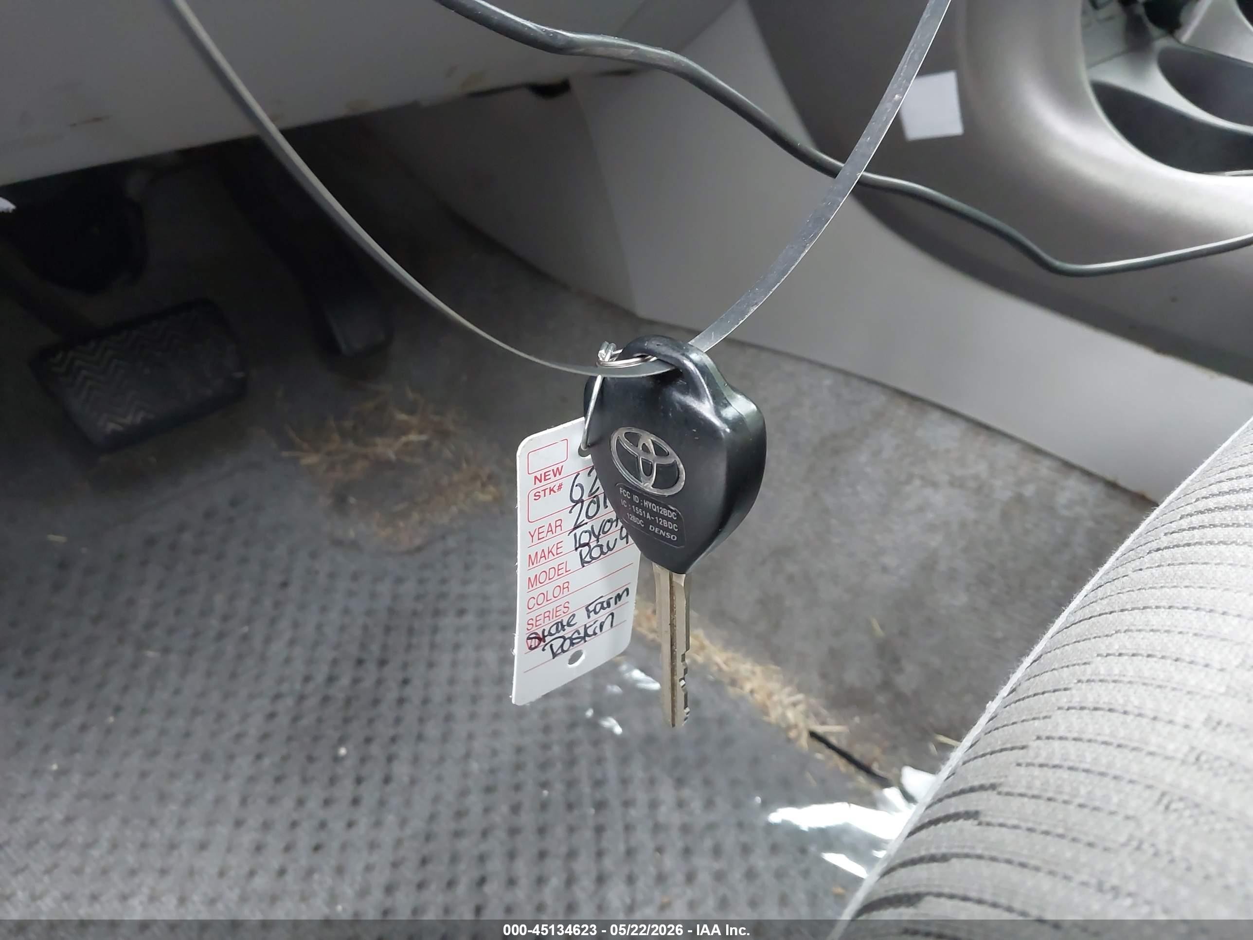 2012 Toyota Rav4 Base V6 Silver vin: JTMBK4DV4CD019504