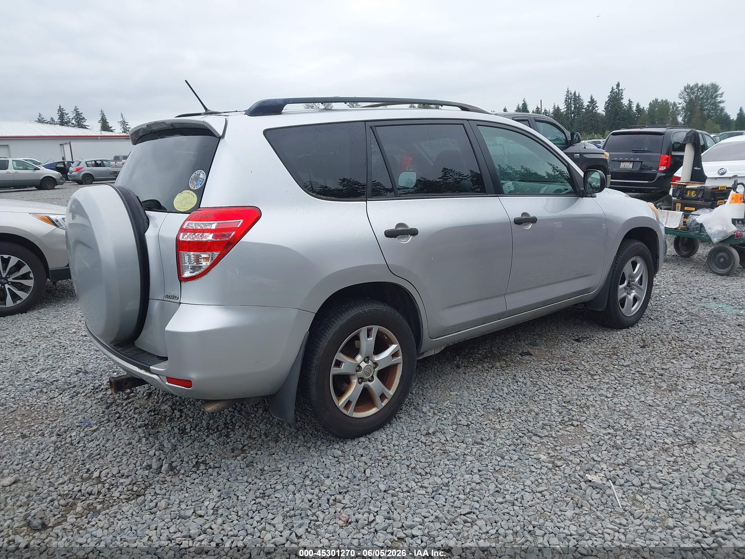 2010 Toyota Rav4 Base V6 Silver vin: JTMBK4DV8AD016232