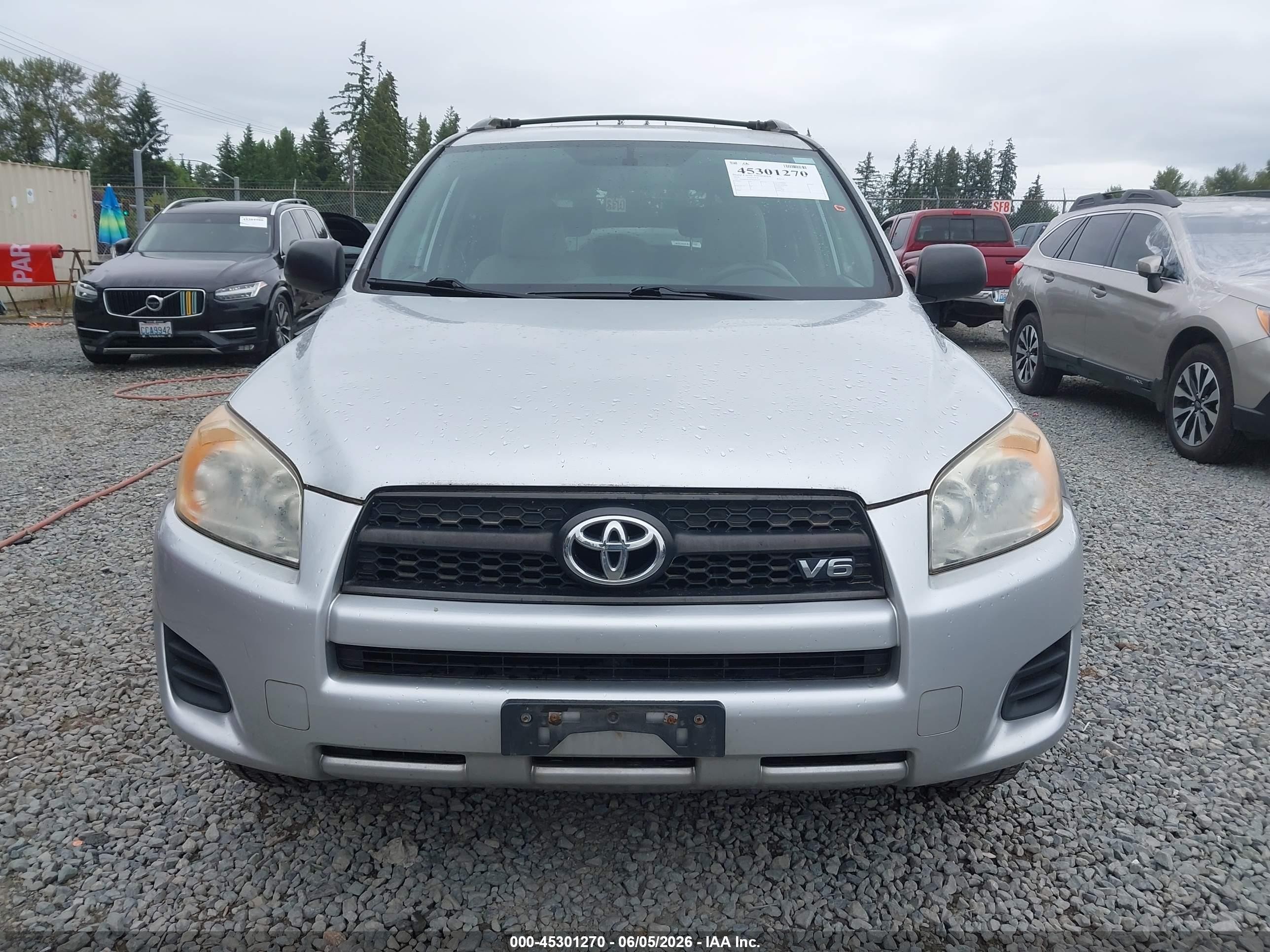 2010 Toyota Rav4 Base V6 Silver vin: JTMBK4DV8AD016232