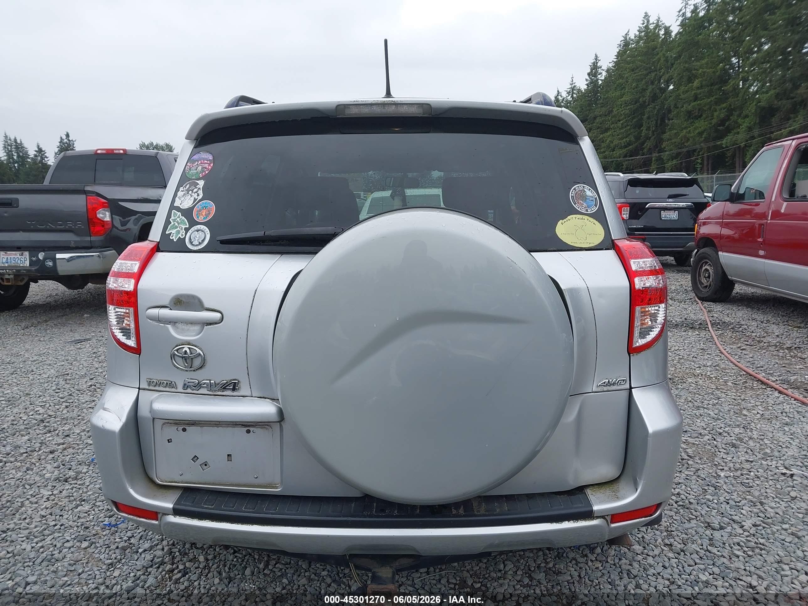 2010 Toyota Rav4 Base V6 Silver vin: JTMBK4DV8AD016232