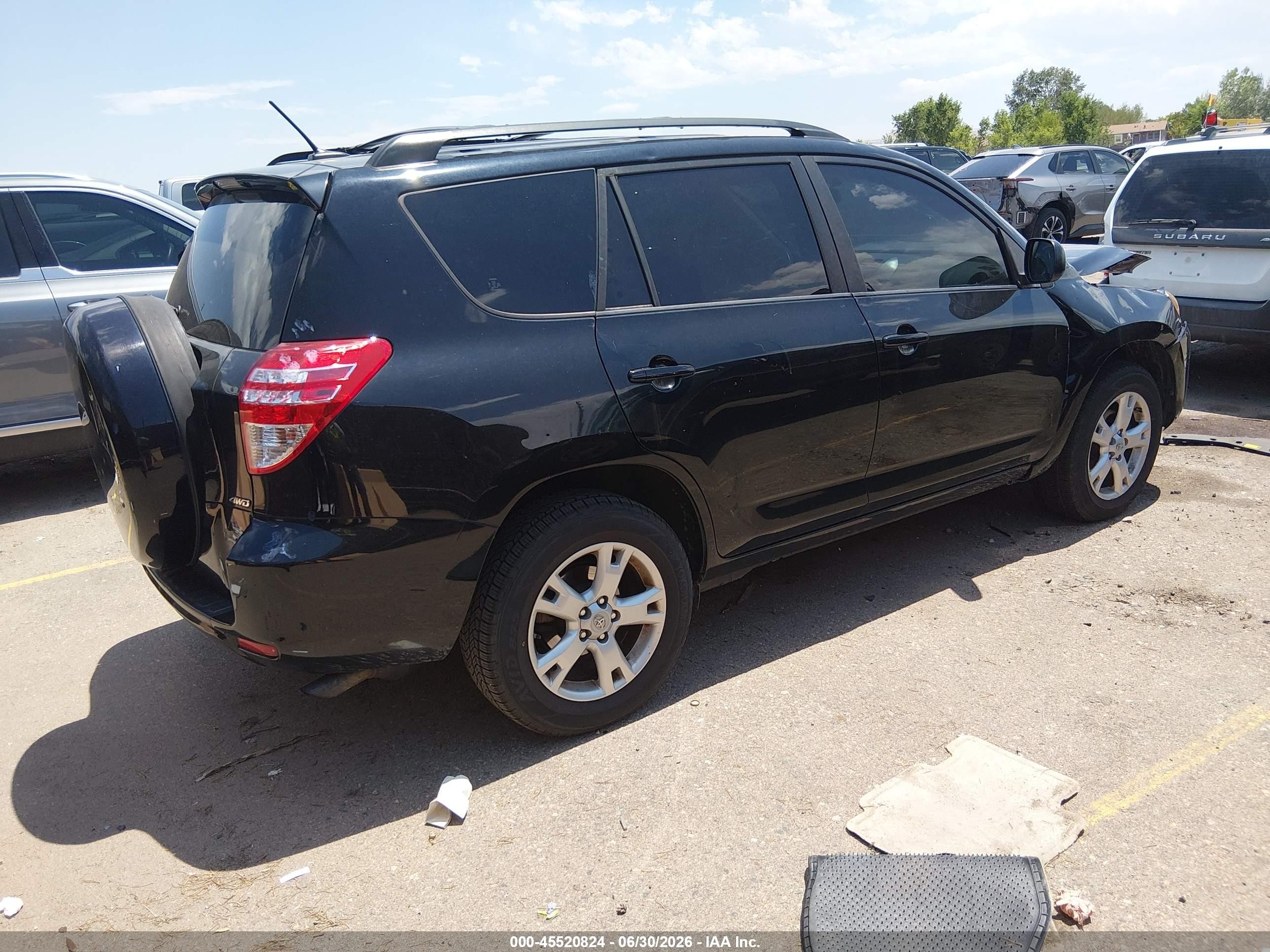 2011 Toyota Rav4 Base V6 Black vin: JTMBK4DV8B5103396