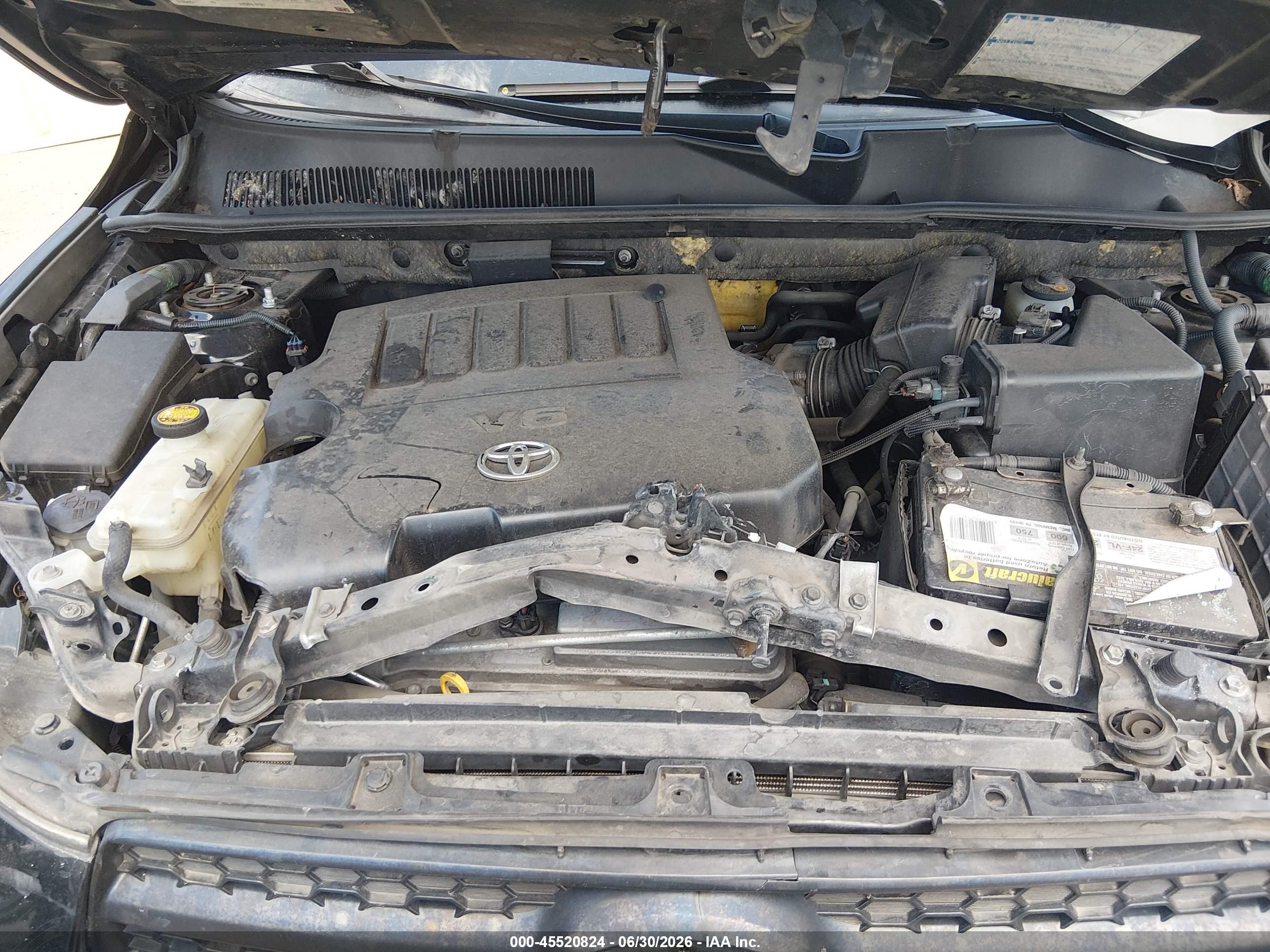 2011 Toyota Rav4 Base V6 Black vin: JTMBK4DV8B5103396