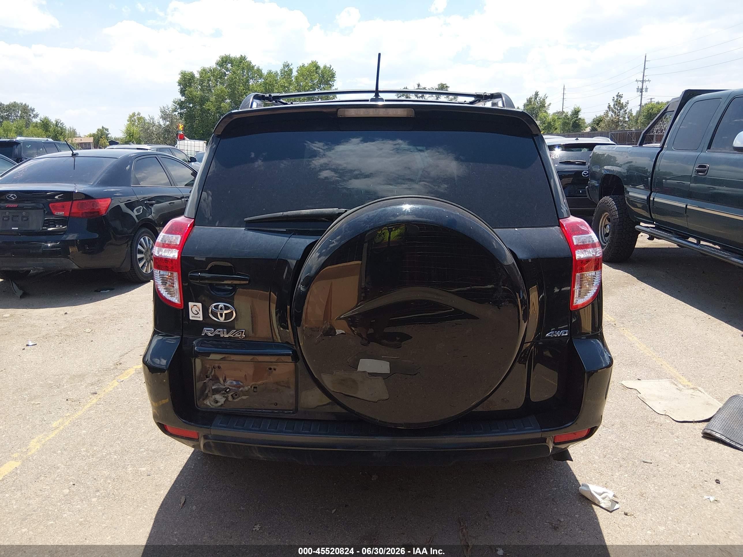 2011 Toyota Rav4 Base V6 Black vin: JTMBK4DV8B5103396