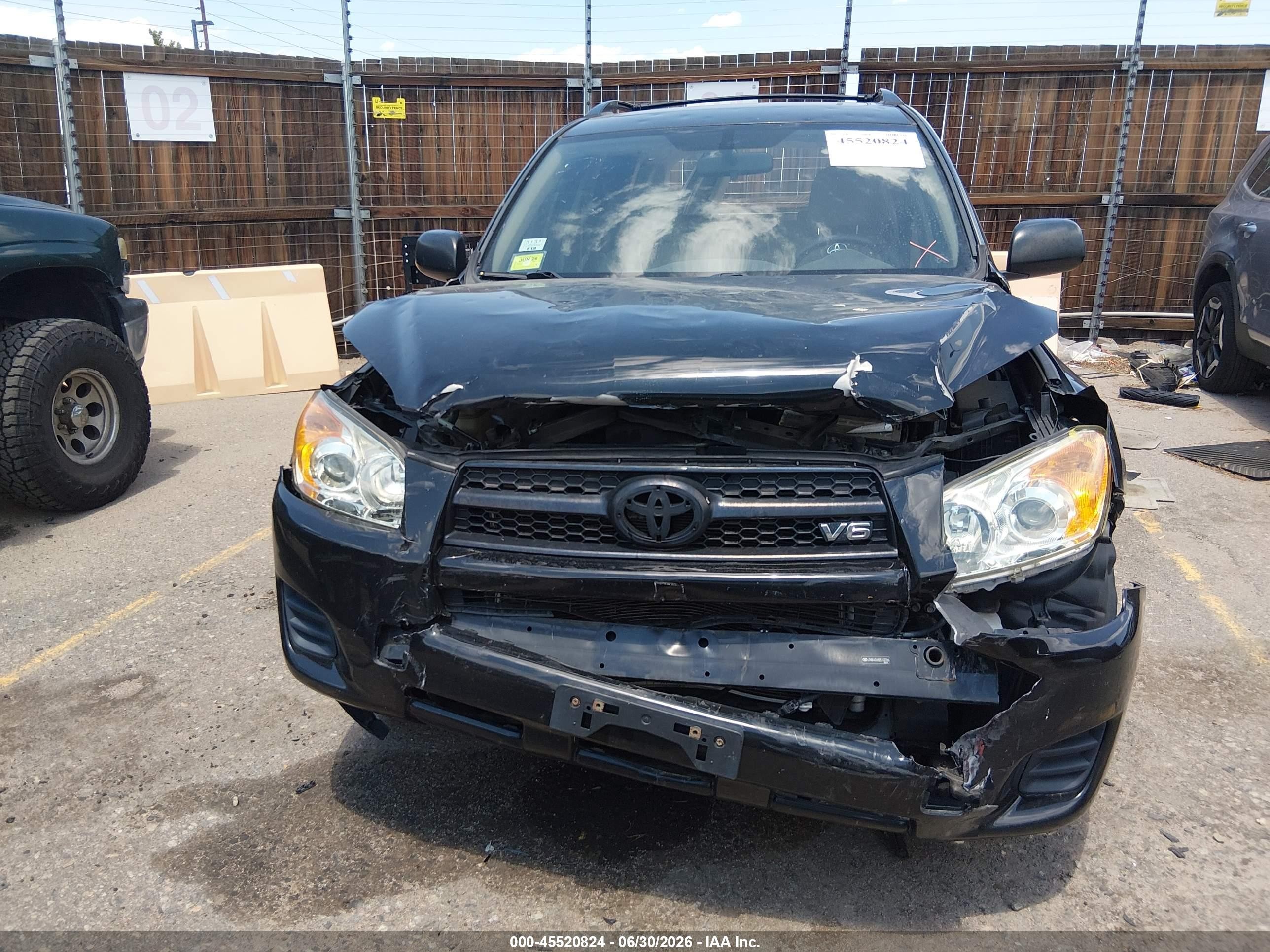 2011 Toyota Rav4 Base V6 Black vin: JTMBK4DV8B5103396