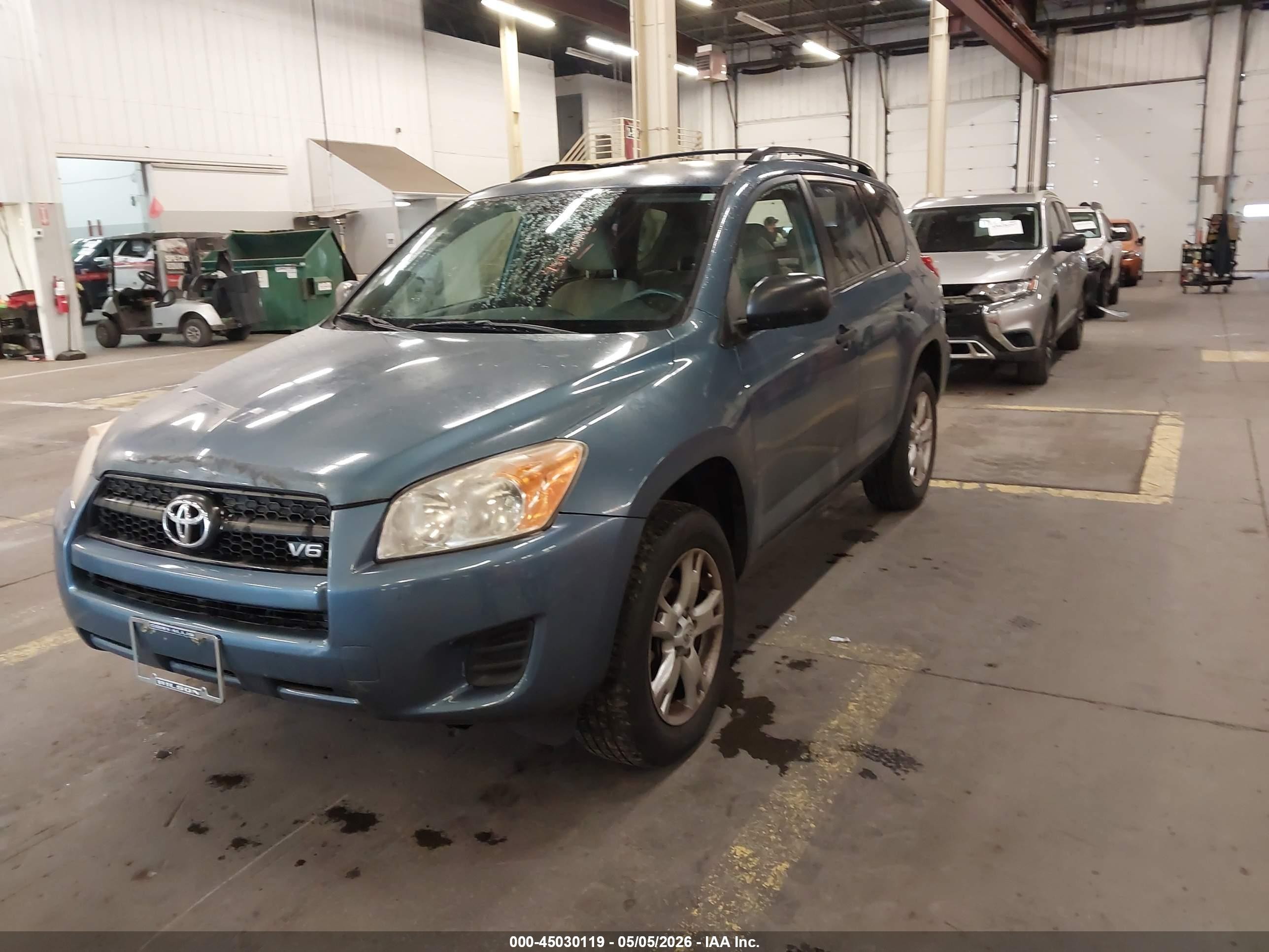2010 Toyota Rav4 Base V6 Blue vin: JTMBK4DV9A5091905
